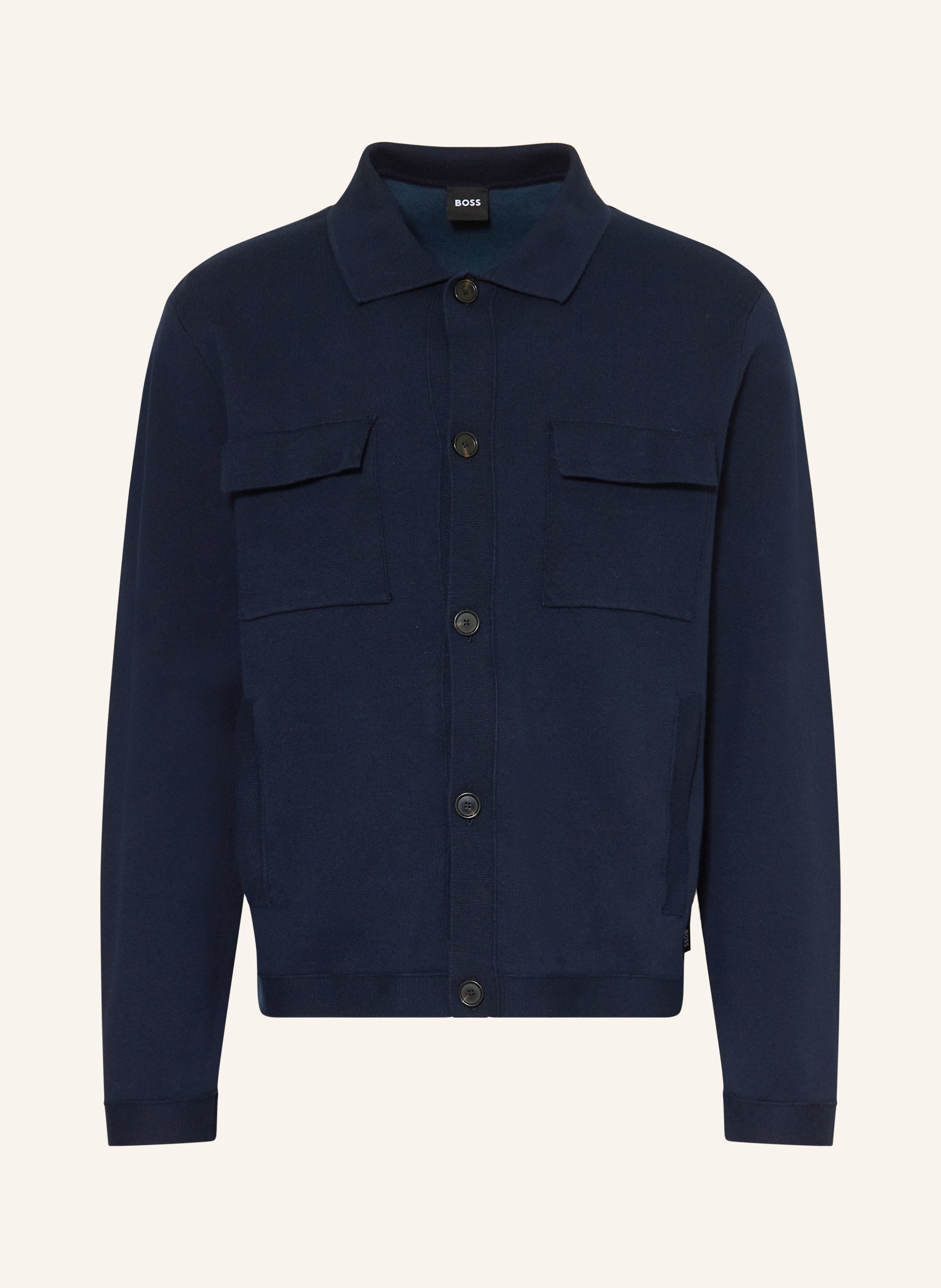 Boss Strickjacke Uttoni blau