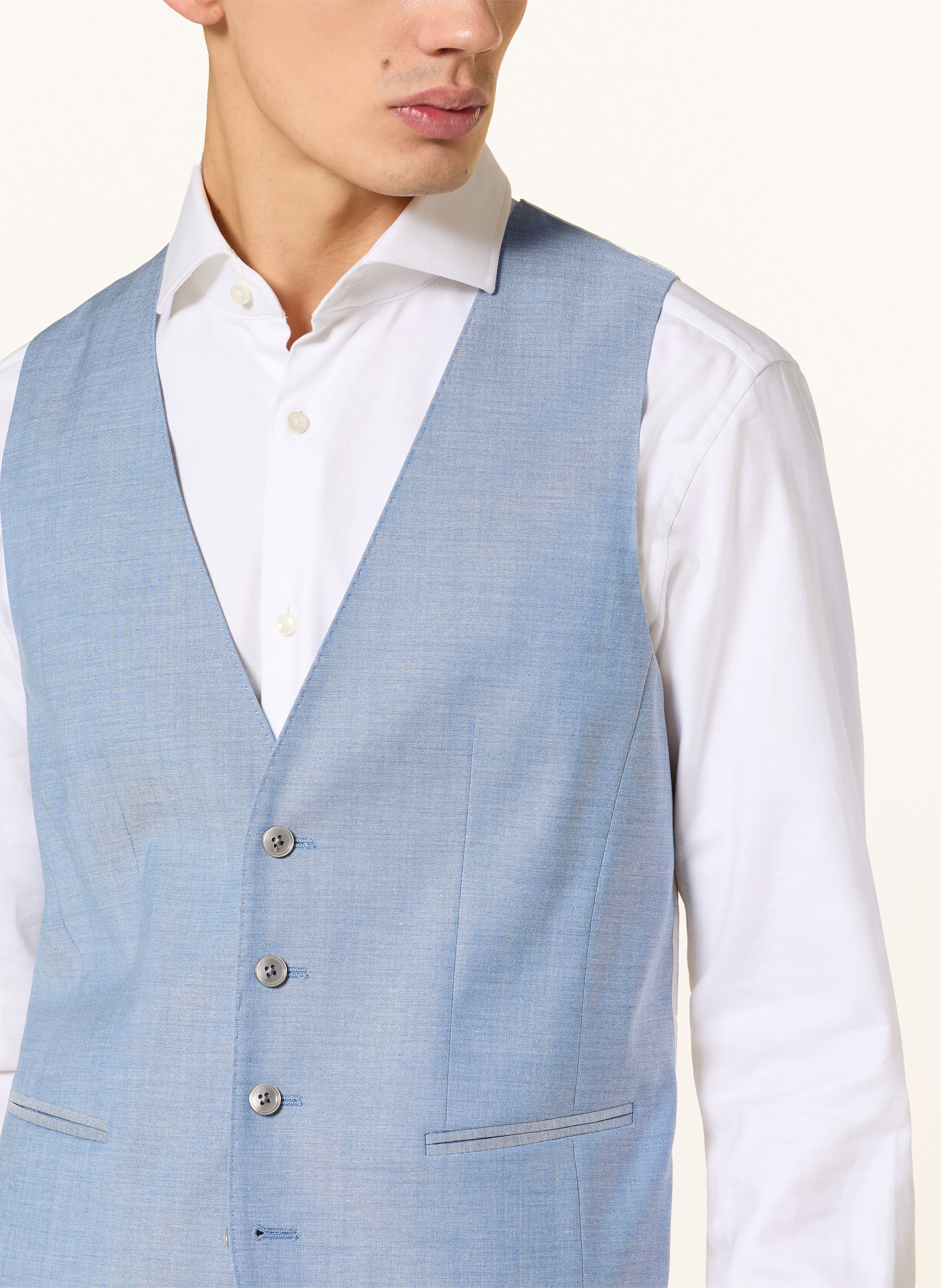 Thumbnail - Boss Anzugweste Huge Slim Fit blau