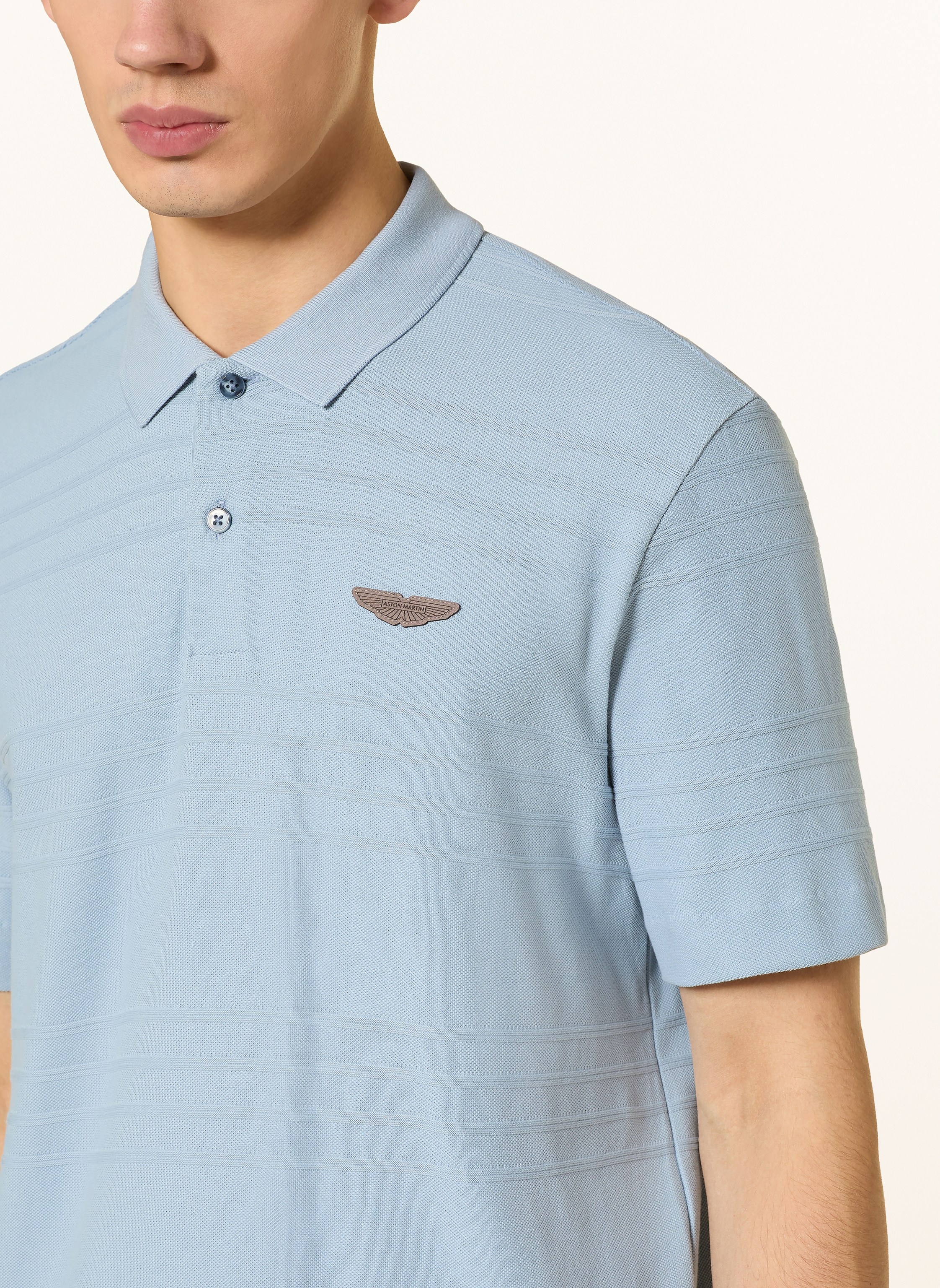 Thumbnail - Boss Piqué-Poloshirt Parris blau