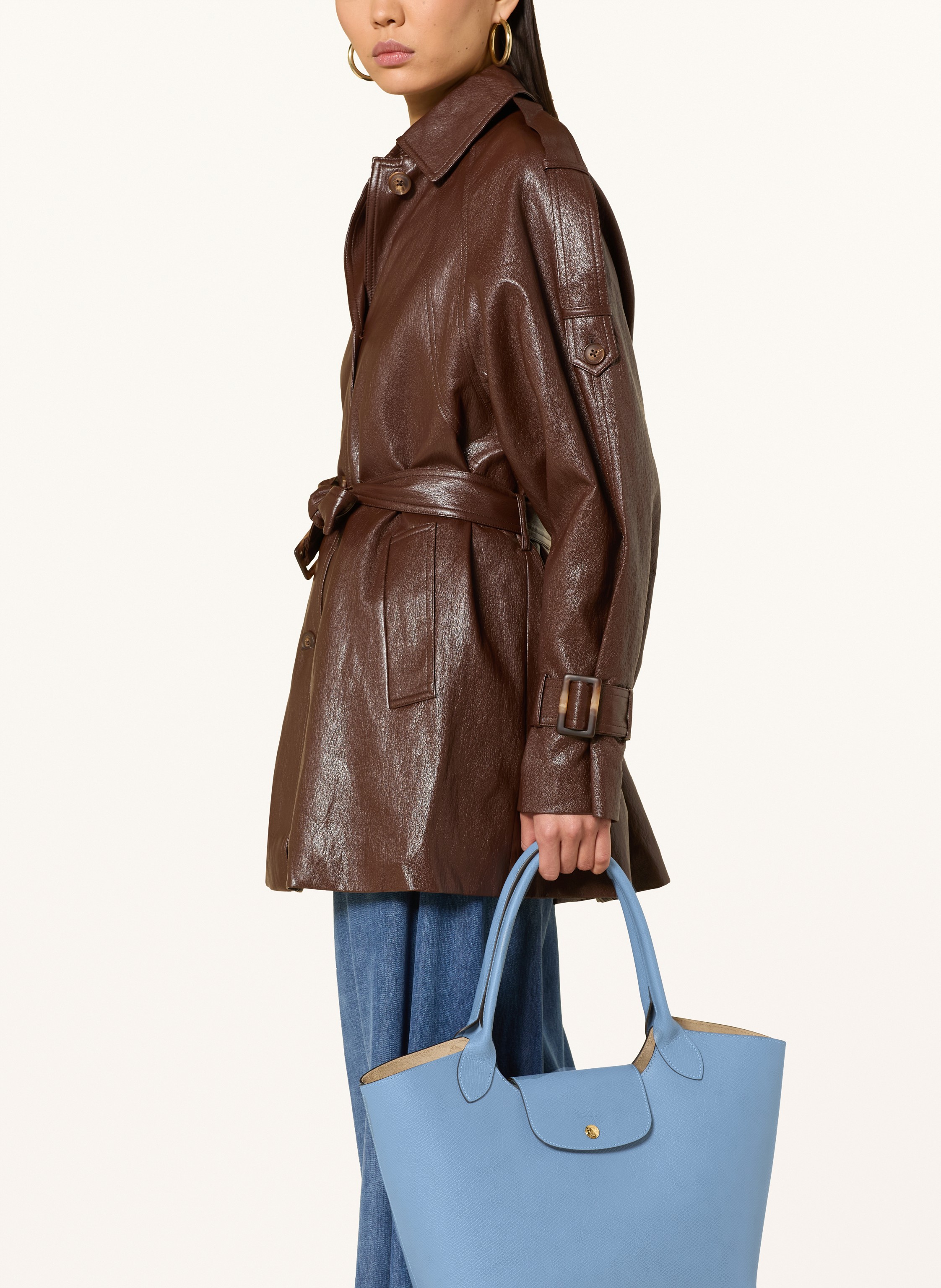 Thumbnail - Longchamp Shopper Épure Large blau