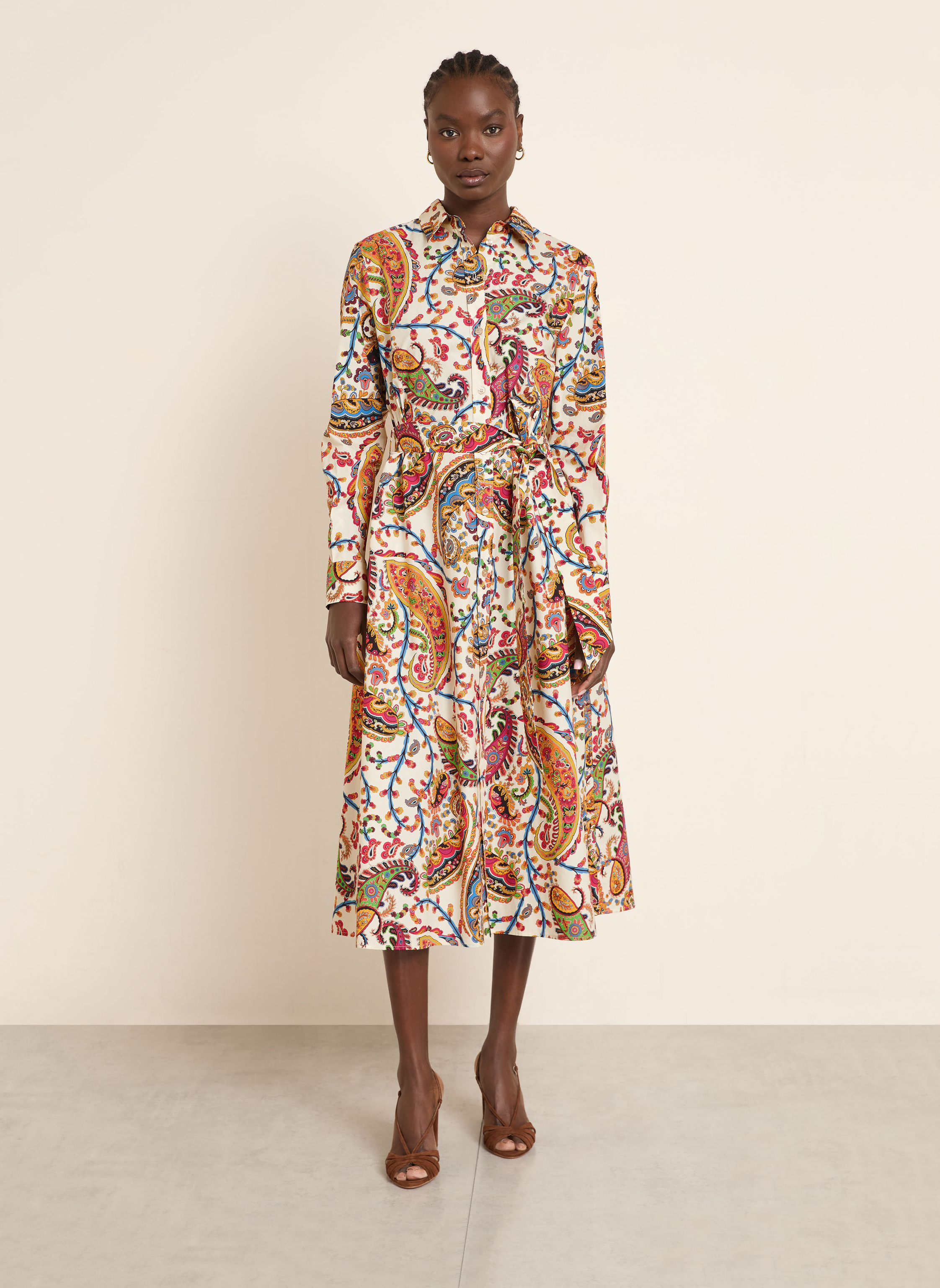 Thumbnail - Etro Hemdblusenkleid rot