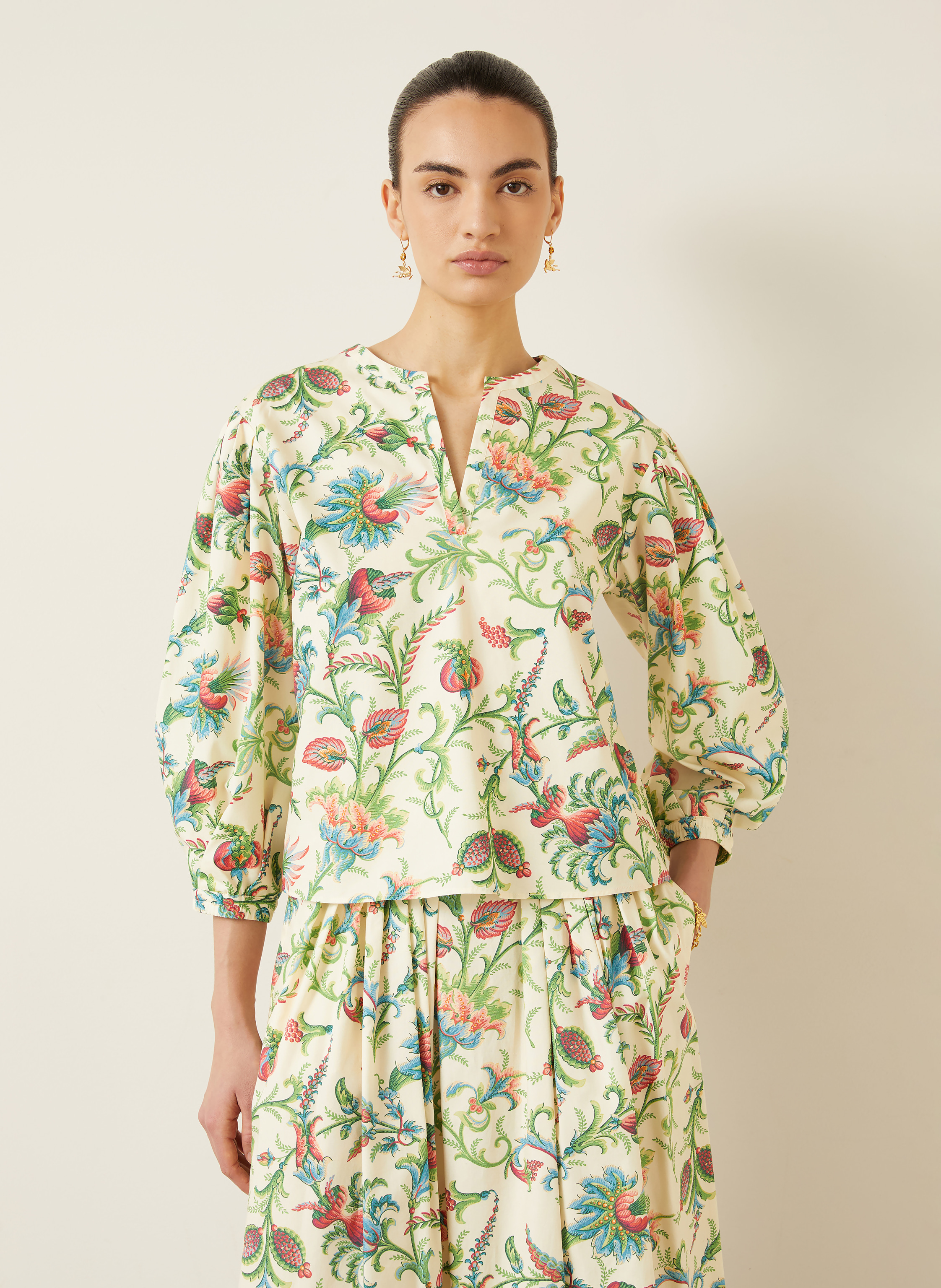 Thumbnail - Etro Blusenshirt Mit 3/4-Arm beige