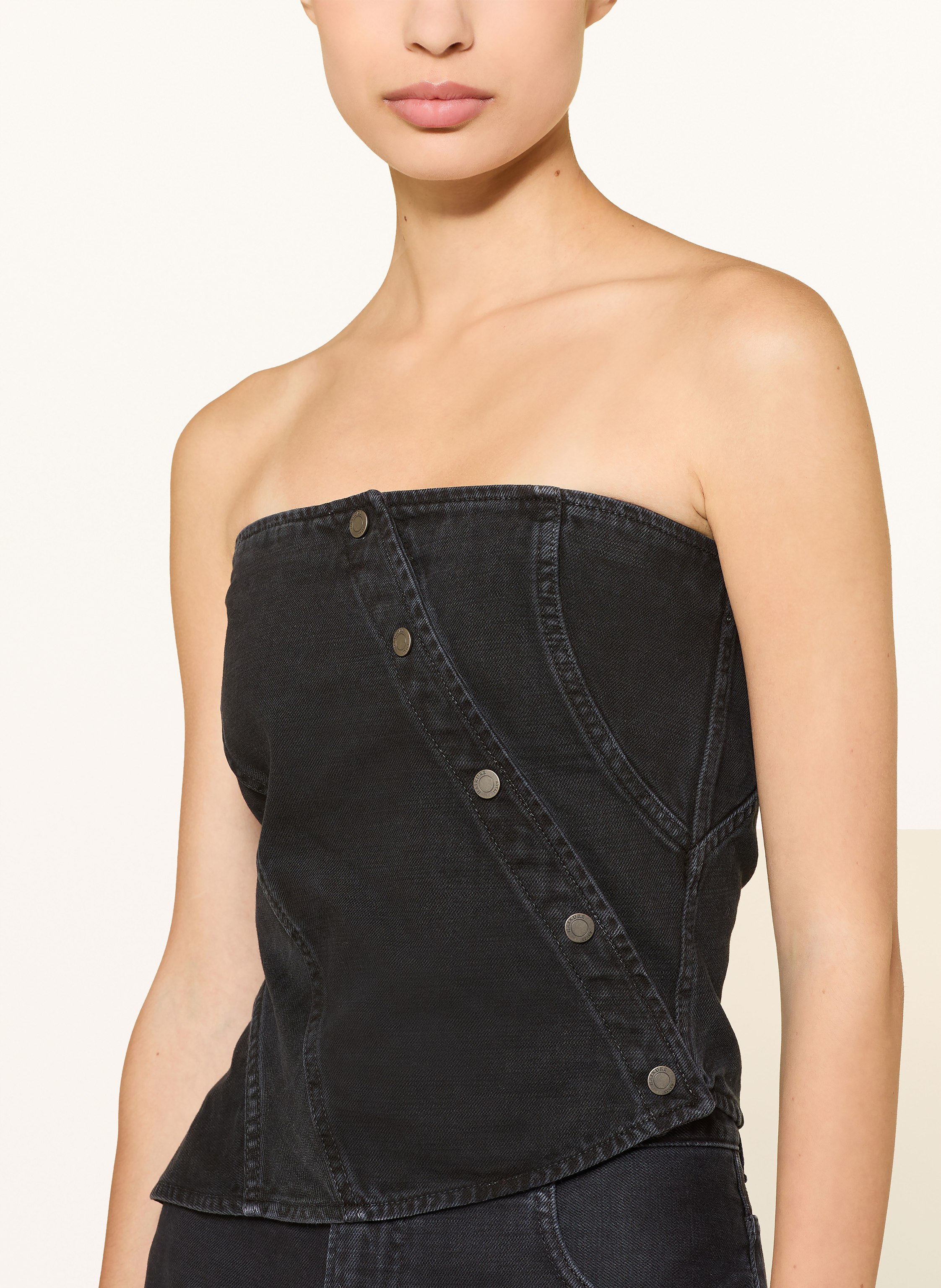 Thumbnail - Haikure Cropped-Top Twist Bull schwarz