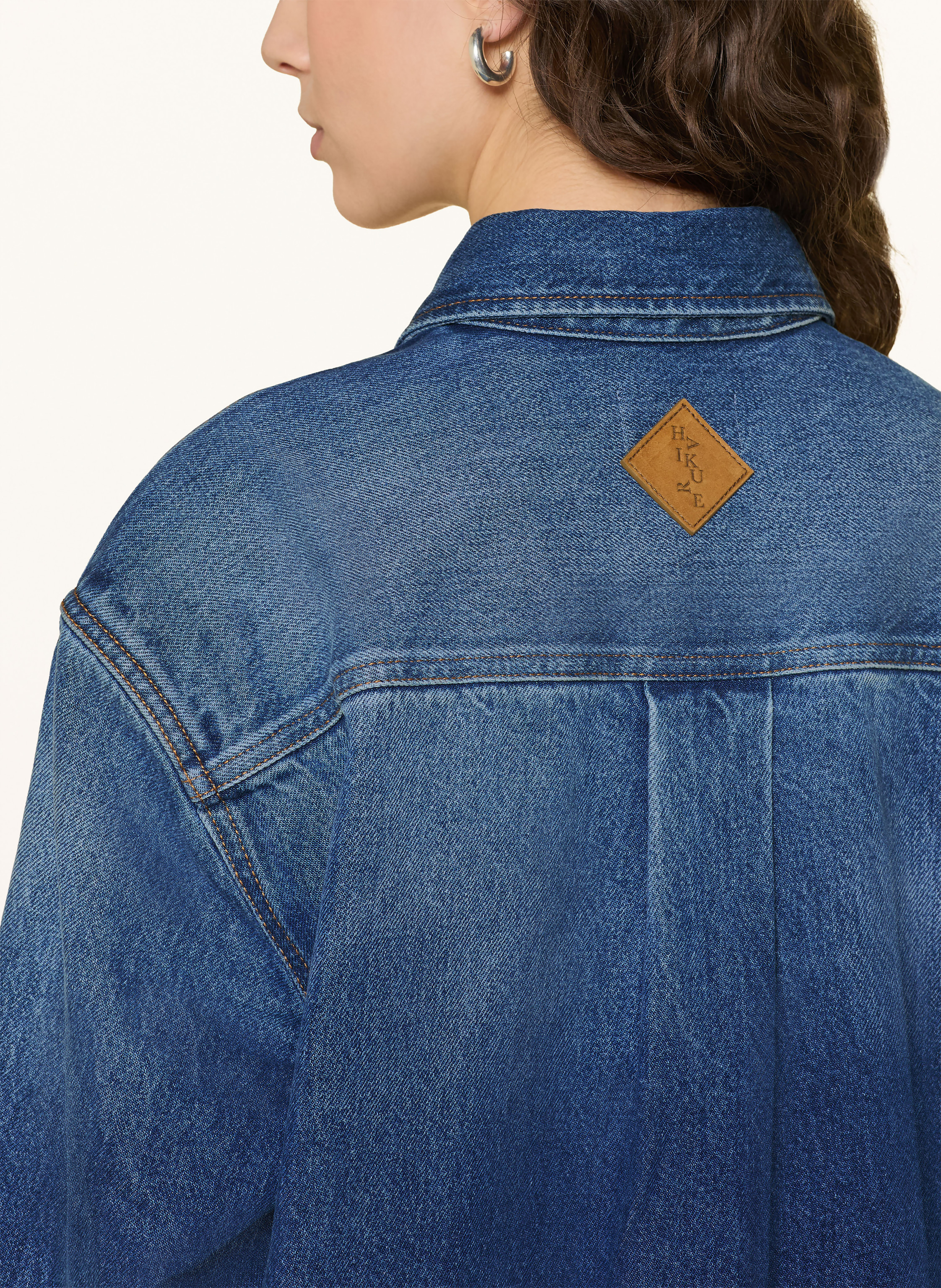 Thumbnail - Haikure Jeansbluse Debbie blau