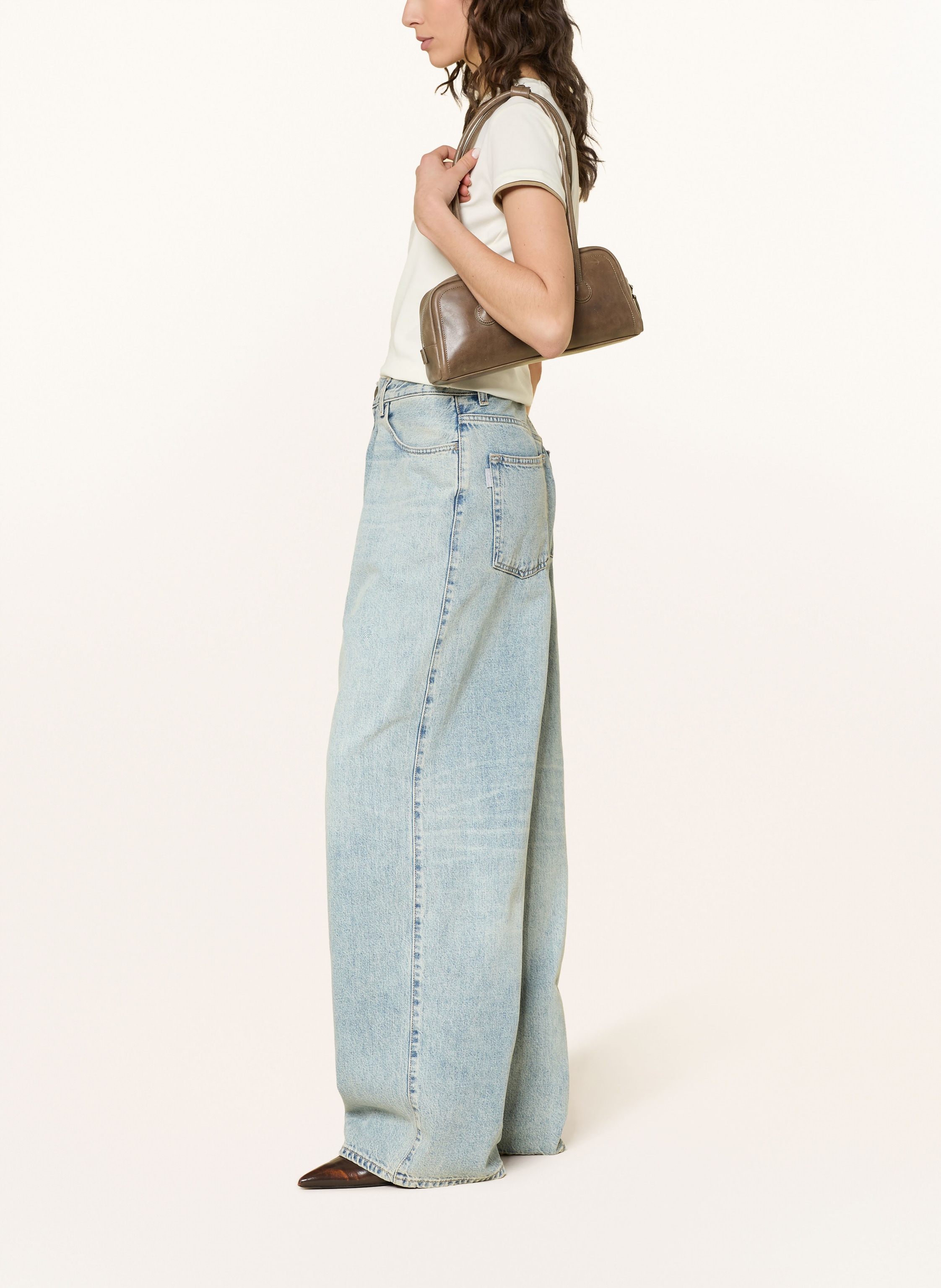 Thumbnail - Haikure Wide Leg Jeans Candy blau