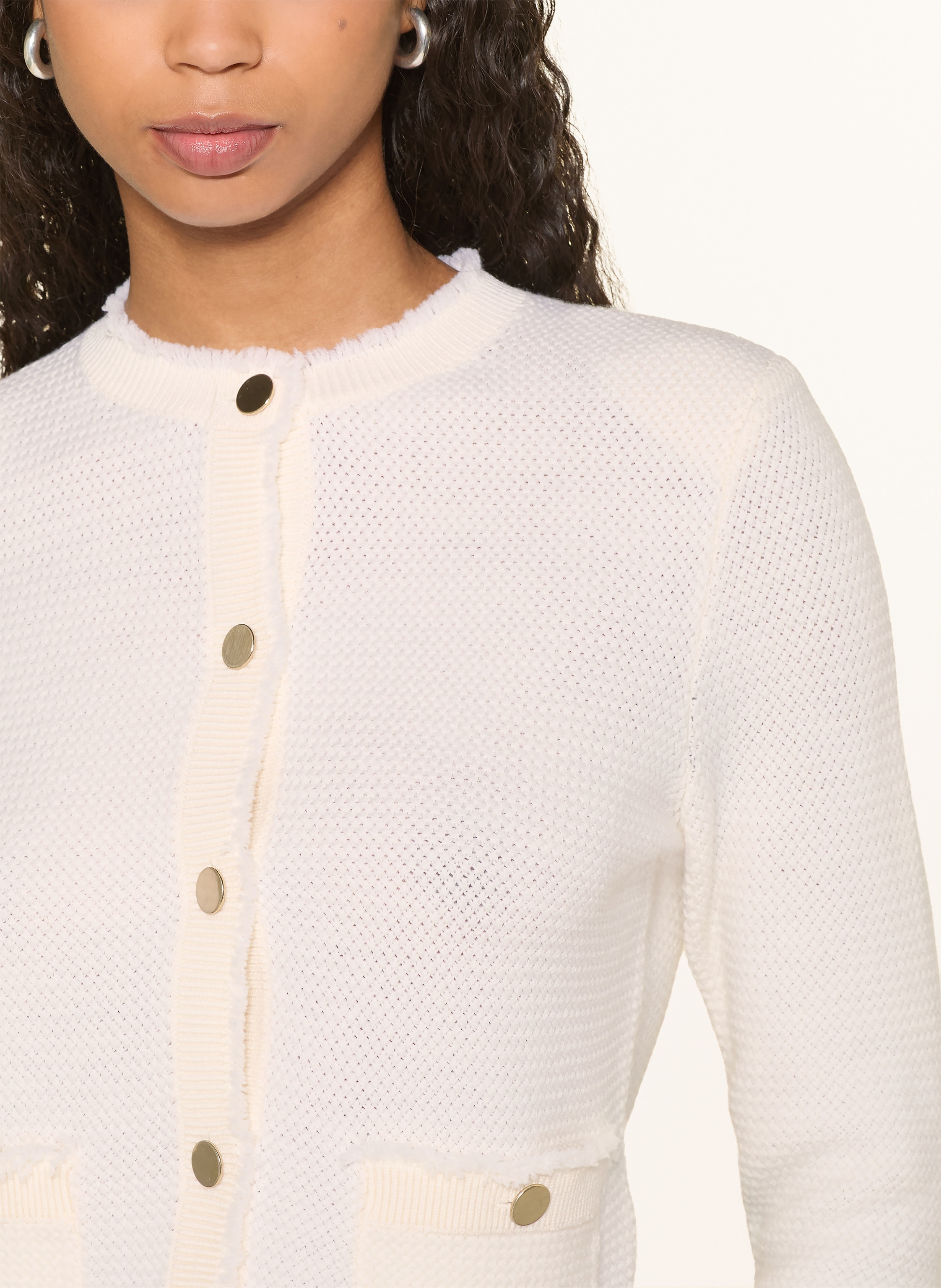 Thumbnail - Windsor. Strickjacke weiss