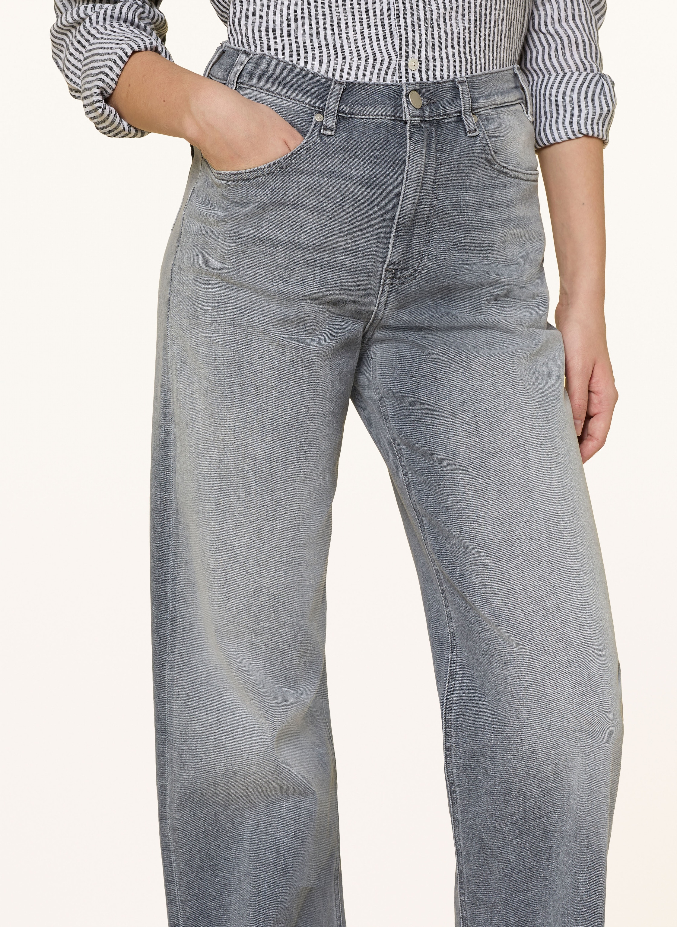 Thumbnail - Ag Jeans Wide Leg Jeans grau