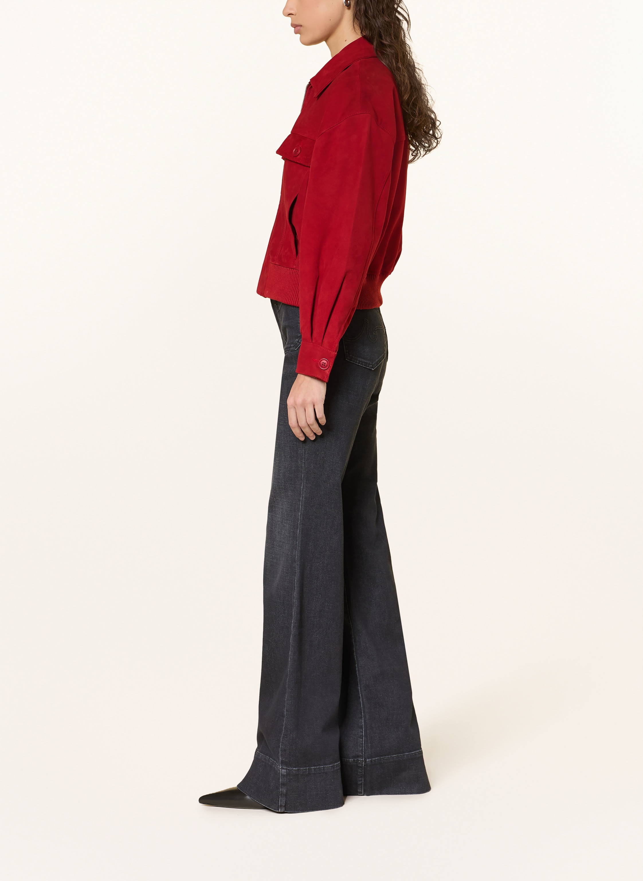 Thumbnail - Ag Jeans Flared Jeans Vicky schwarz