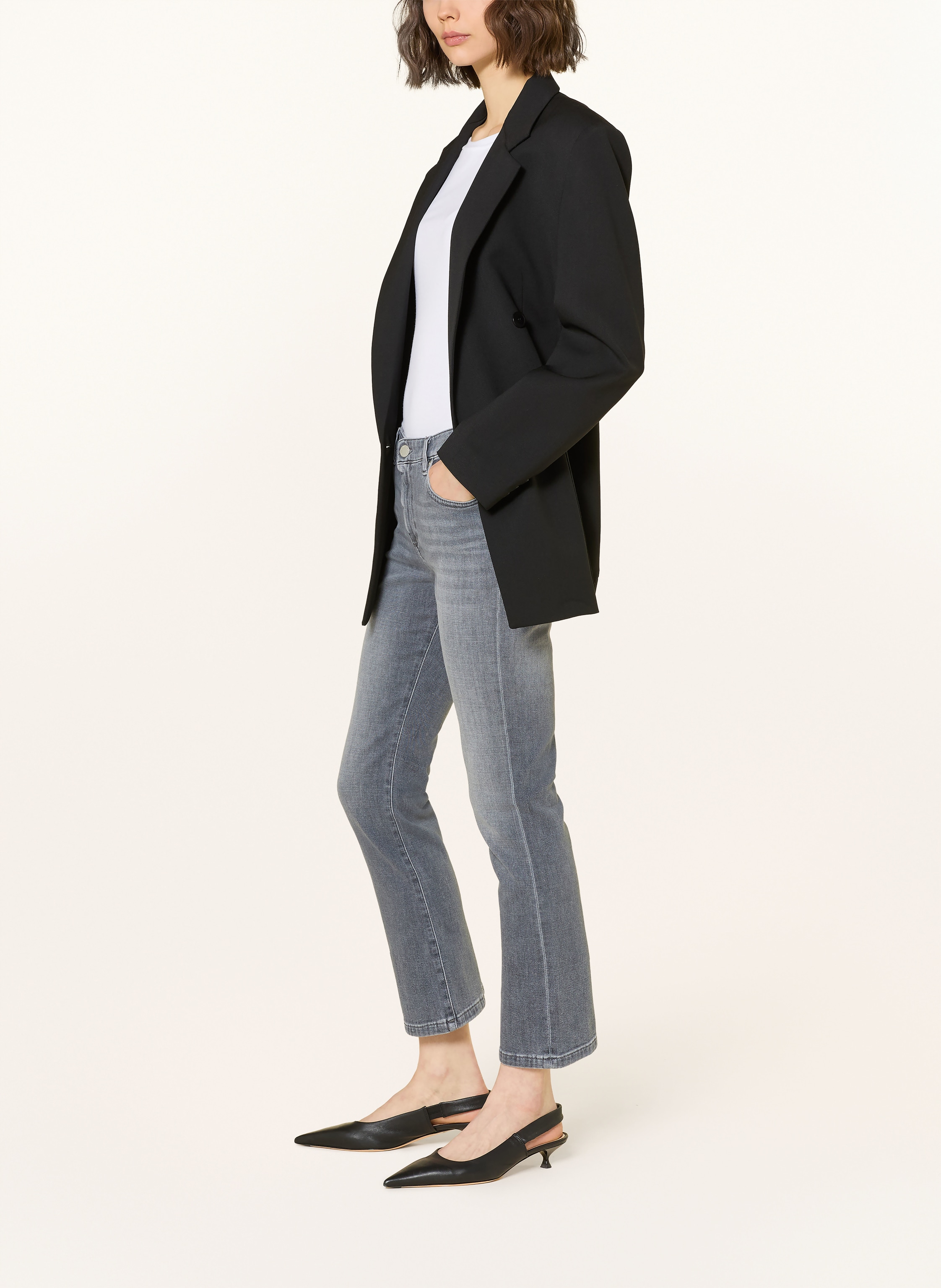 Thumbnail - Ag Jeans Cropped Jeans Jodi Crop grau