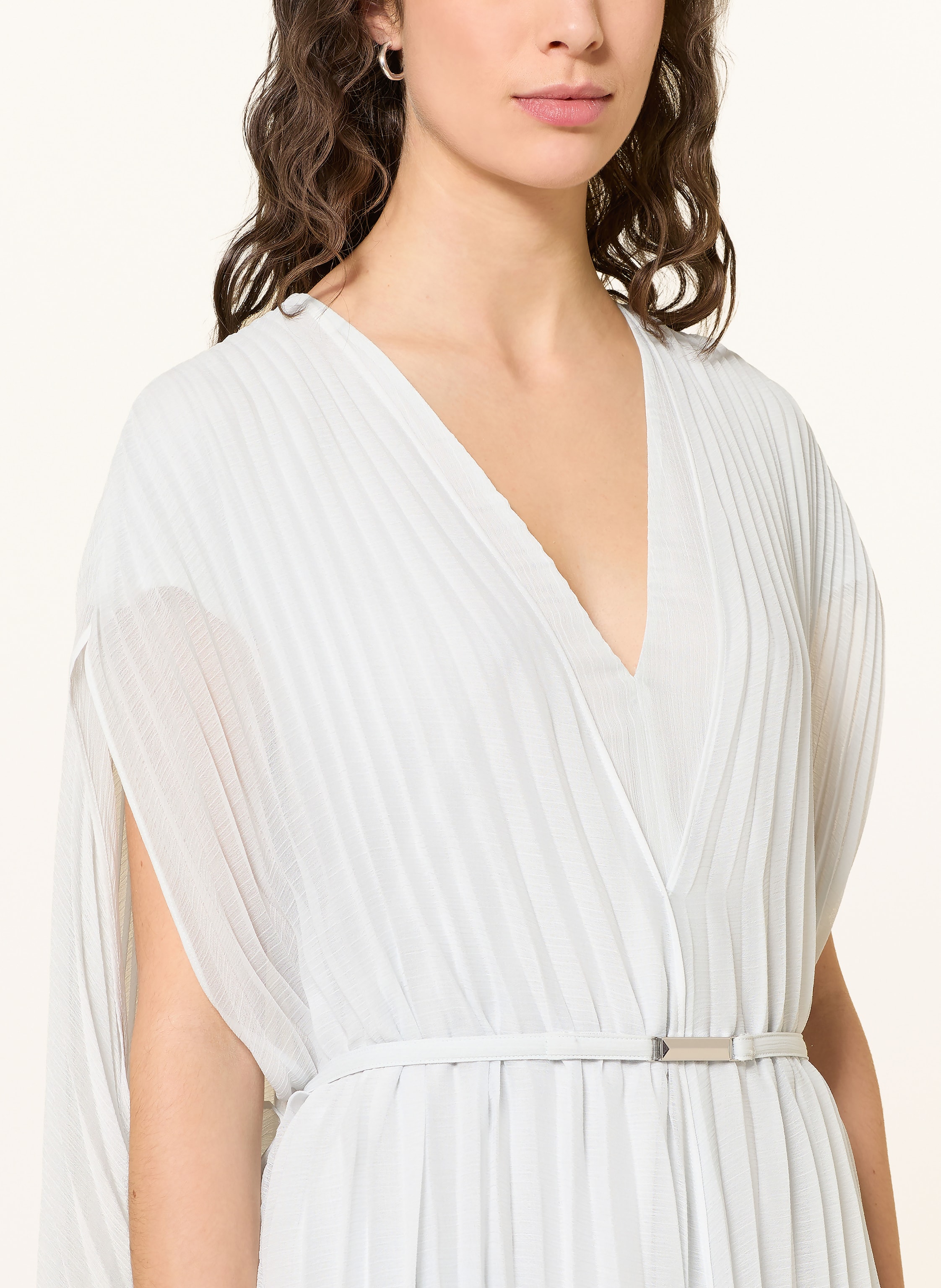 Thumbnail - Boss Cocktailkleid Mit Plissees blau