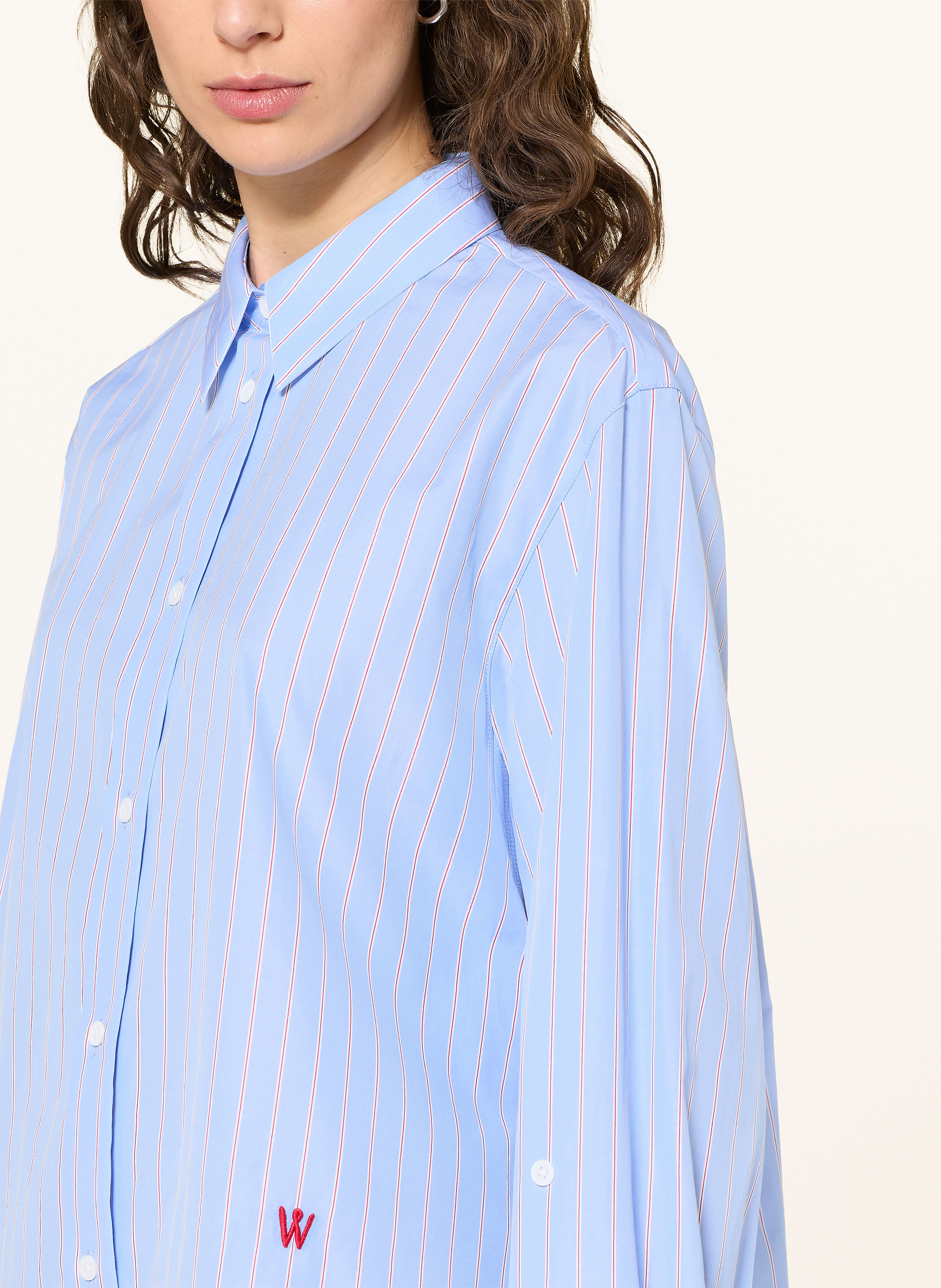 Thumbnail - Windsor. Hemdbluse blau