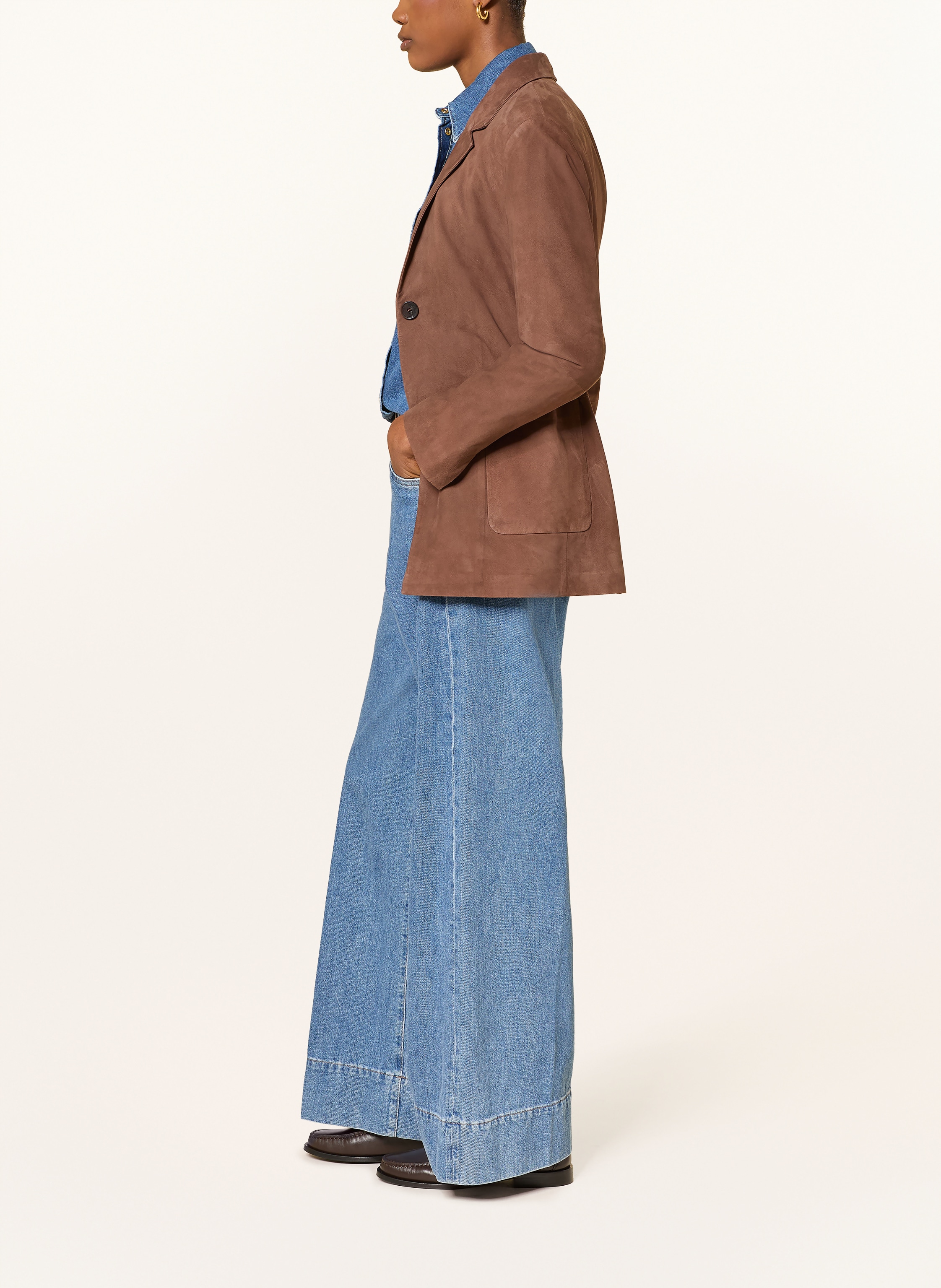 Thumbnail - Windsor. Wide Leg Jeans blau