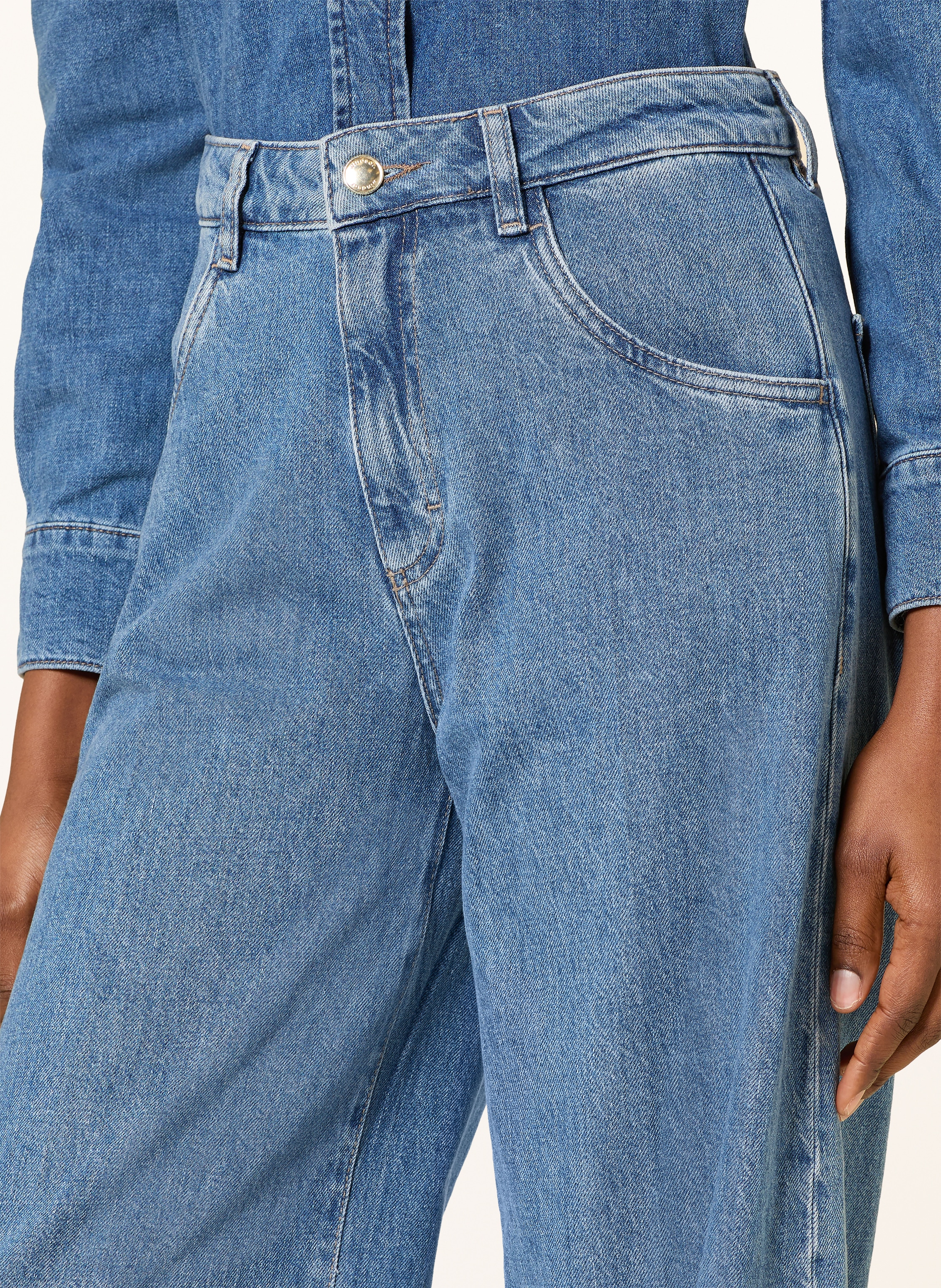 Thumbnail - Windsor. Wide Leg Jeans blau
