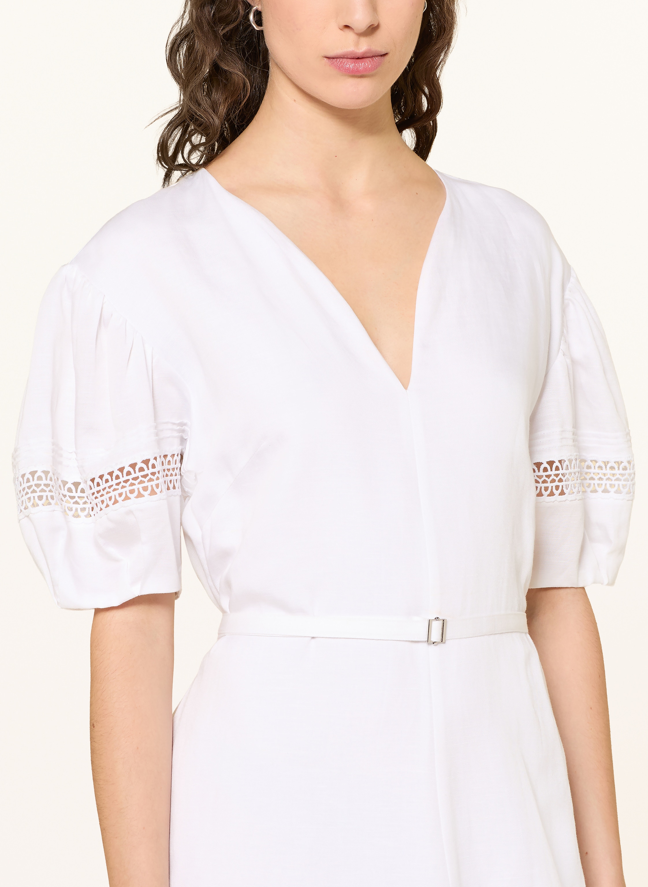 Thumbnail - Boss Kleid Doralia Mit Spitze weiss