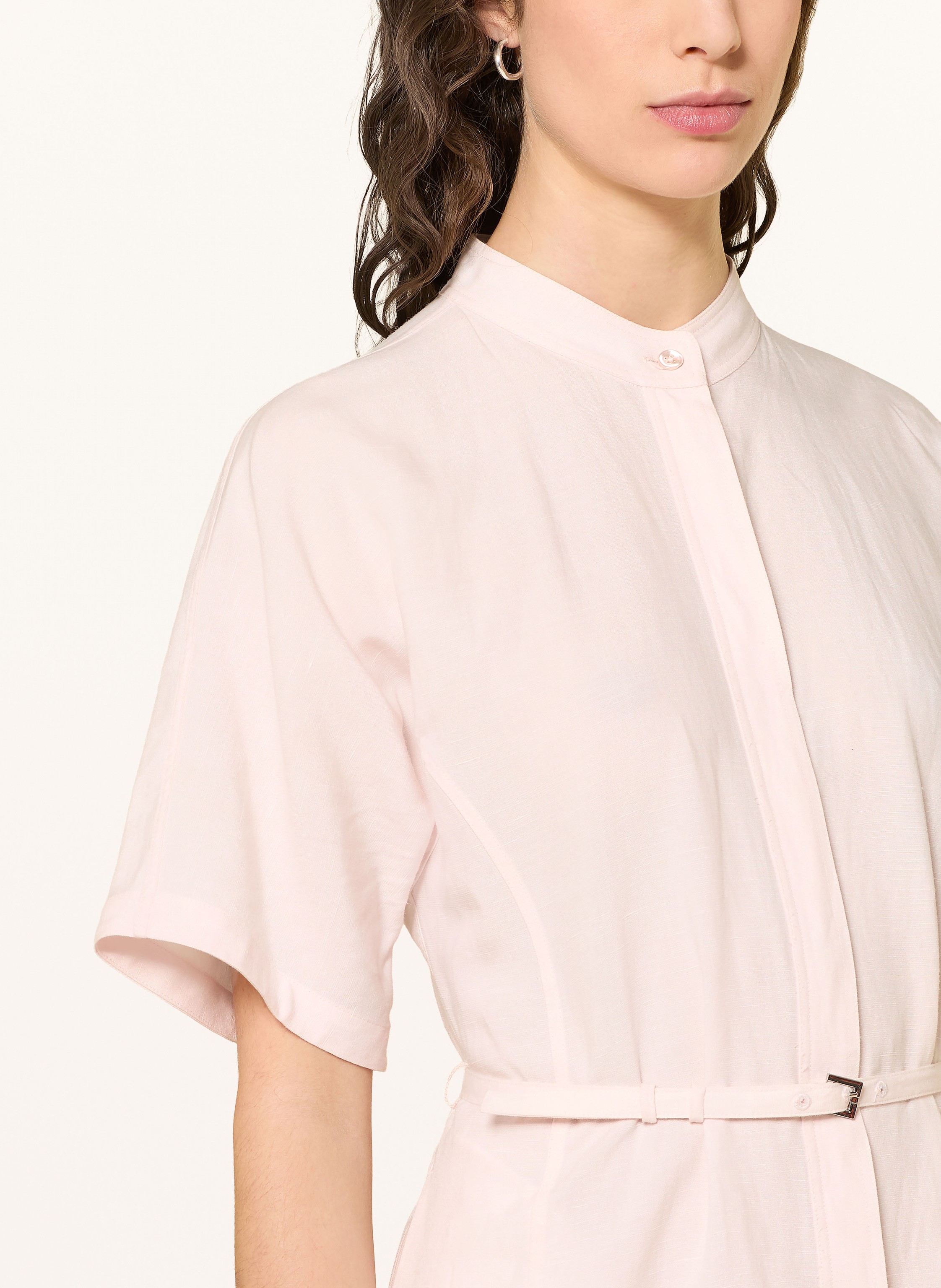 Thumbnail - Boss Kleid Dalinia Mit Leinen rosa