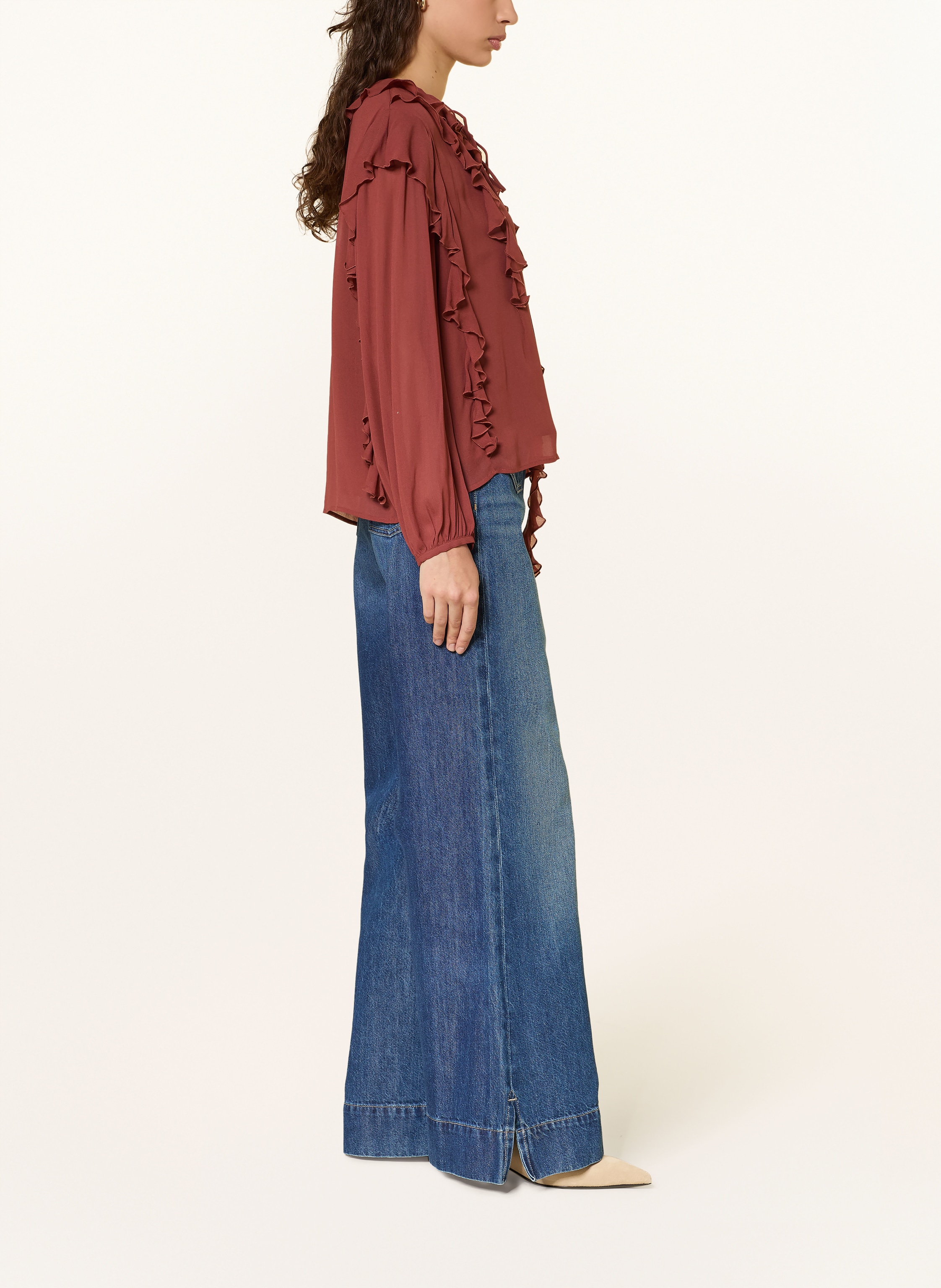 Thumbnail - Boss Flared Jeans Marlene blau