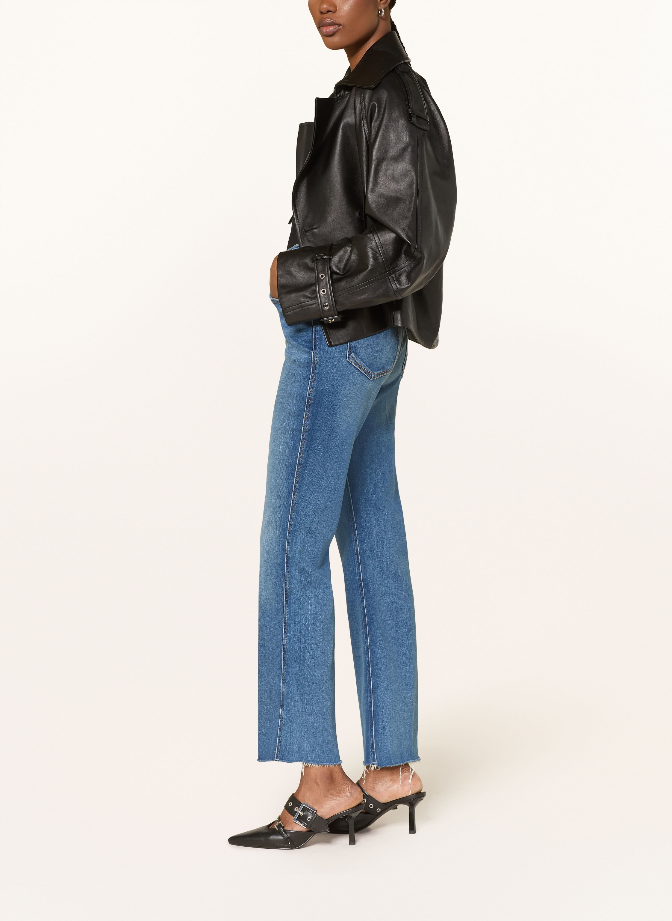 Thumbnail - Good American Flared Jeans Soft Tech Good Kick Flare blau