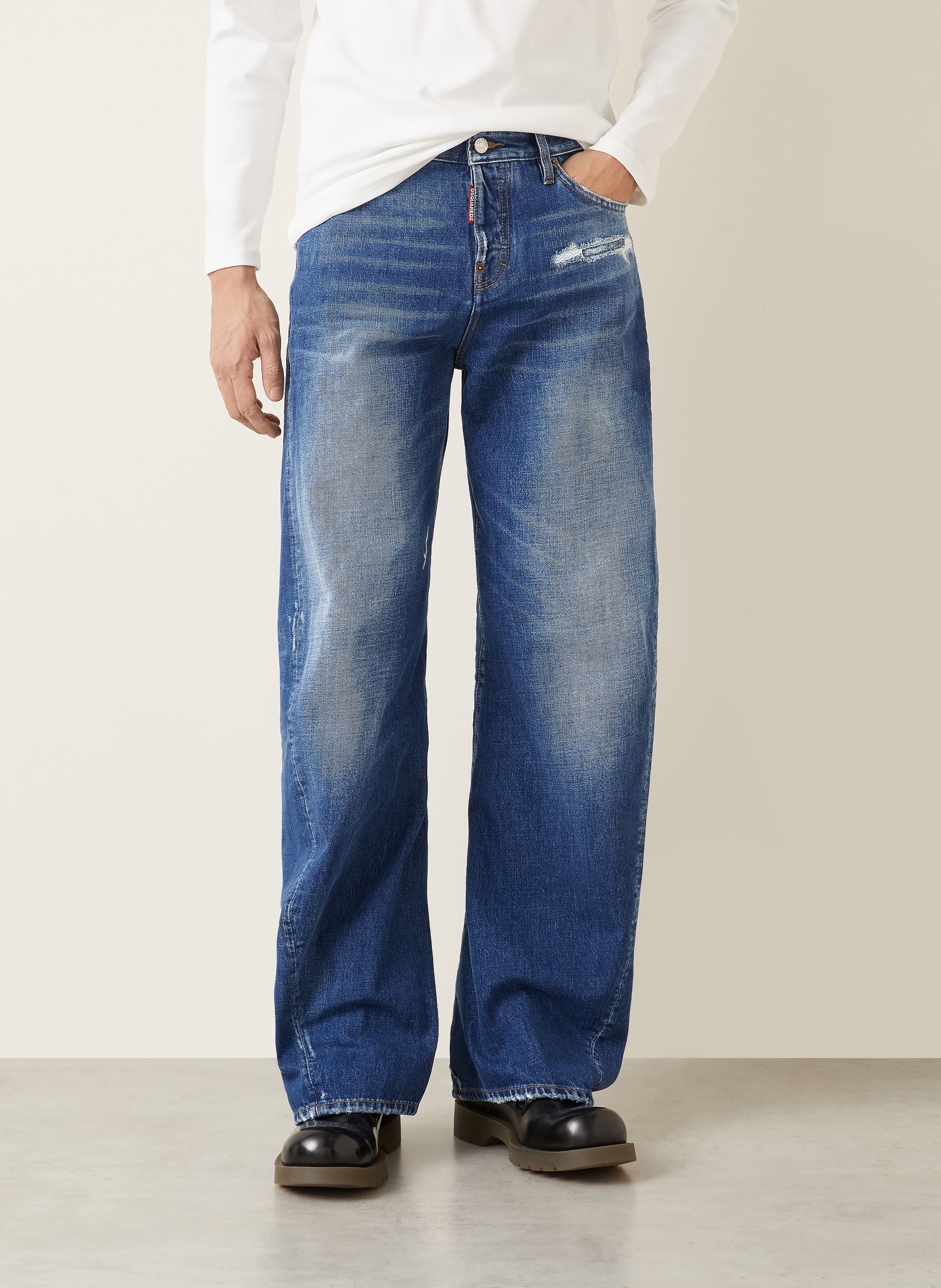Thumbnail - dsquared2 Jeans Loose Twst Regular Fit blau