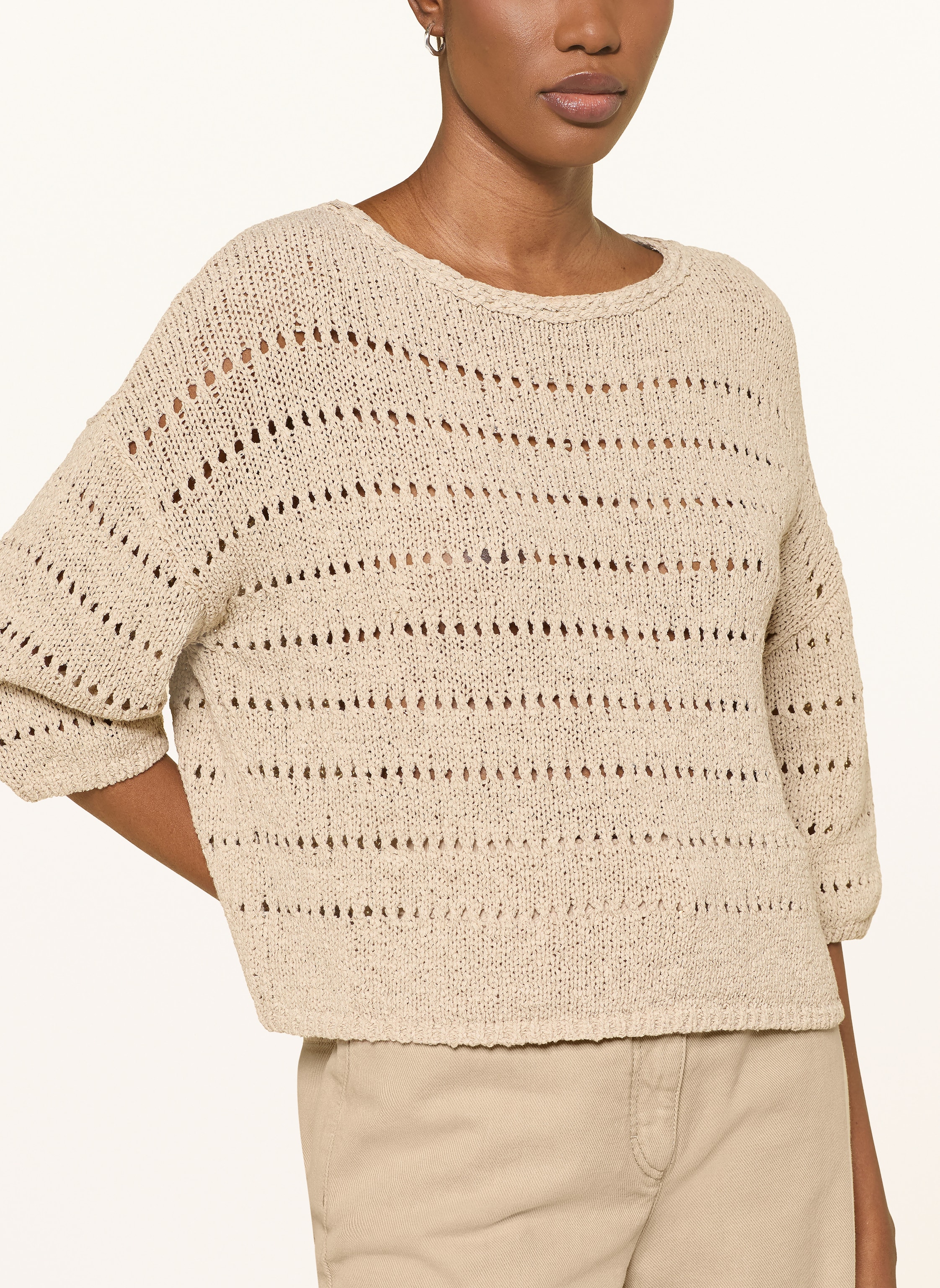 Thumbnail - Luisa Cerano Strickshirt beige