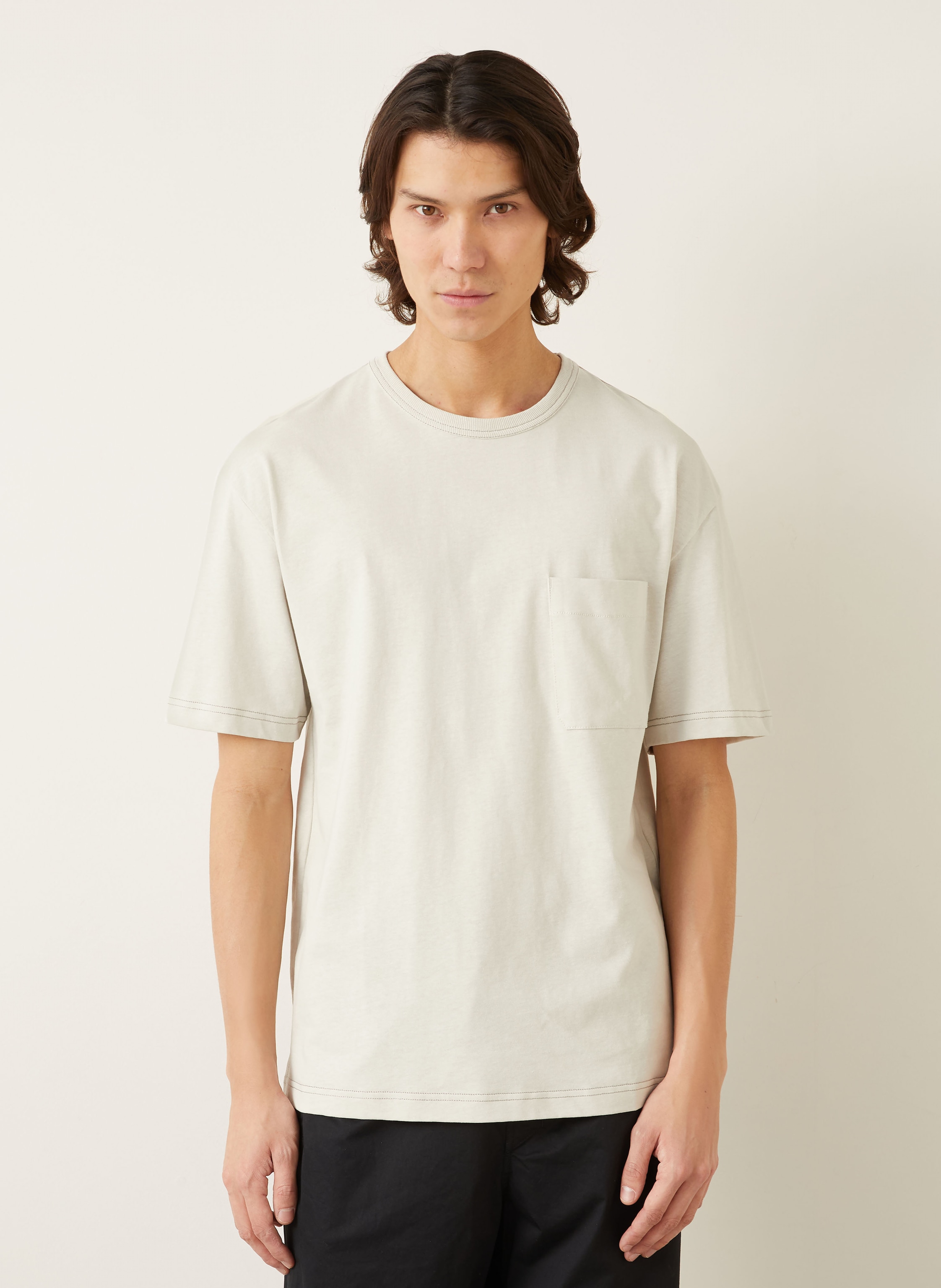 Thumbnail - Lemaire T-Shirt Mit Leinen weiss