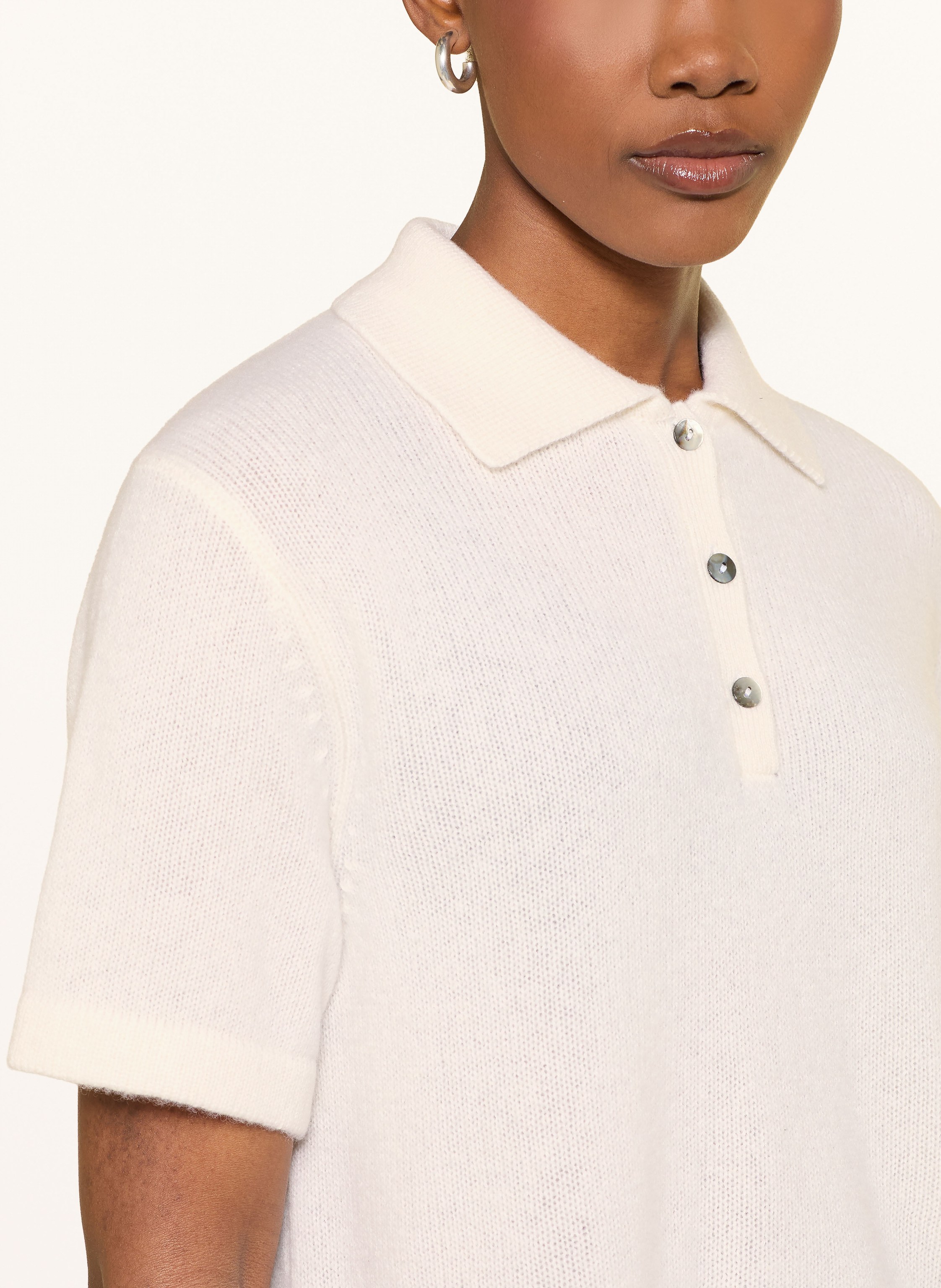 Thumbnail - Ftc Cashmere Strickshirt Aus Cashmere weiss