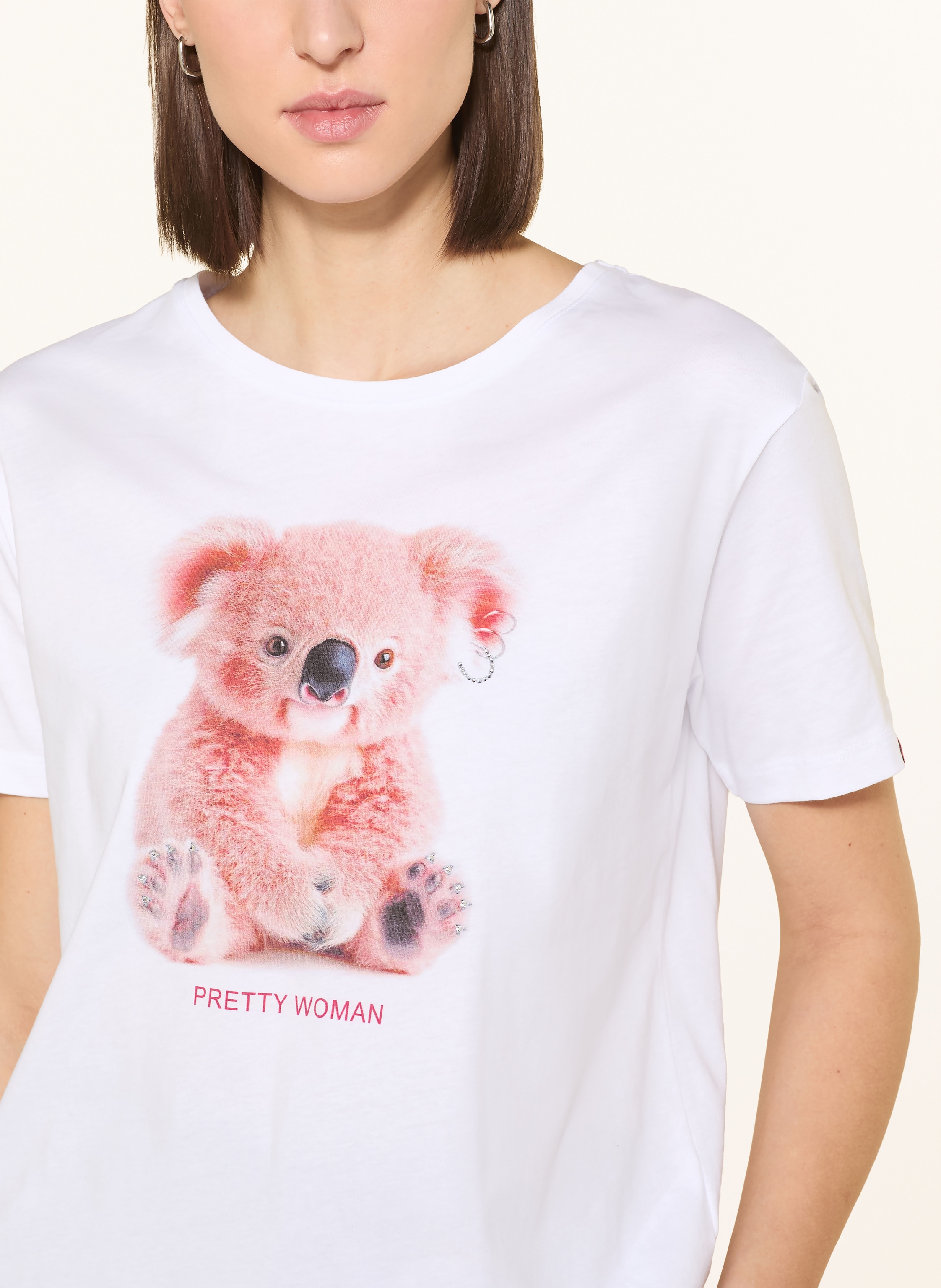 Thumbnail - Frieda & Freddies T-Shirt Mit Schmucksteinen weiss