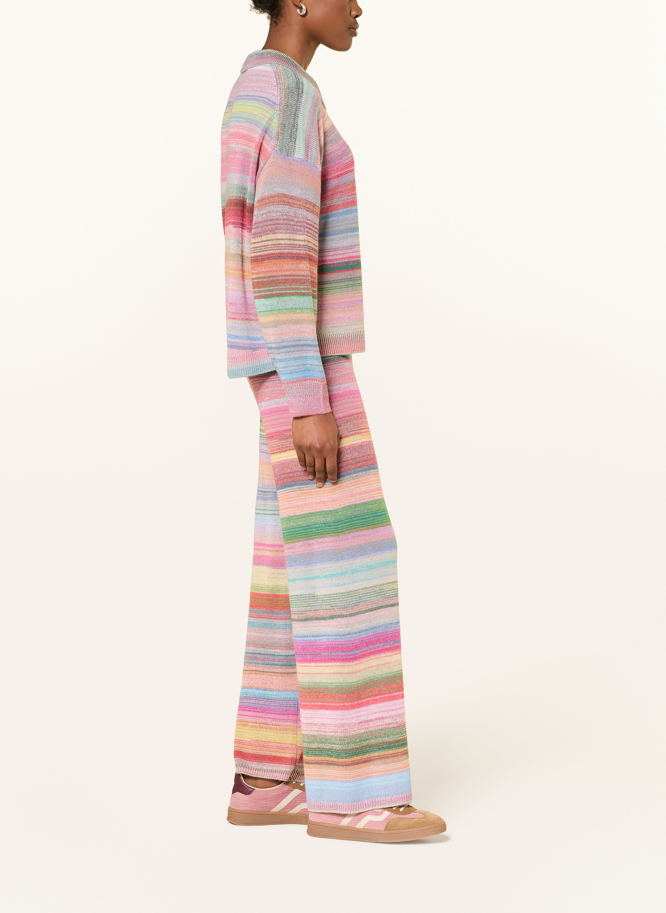 Thumbnail - Ftc Cashmere Strickhose Mit Cashmere rot