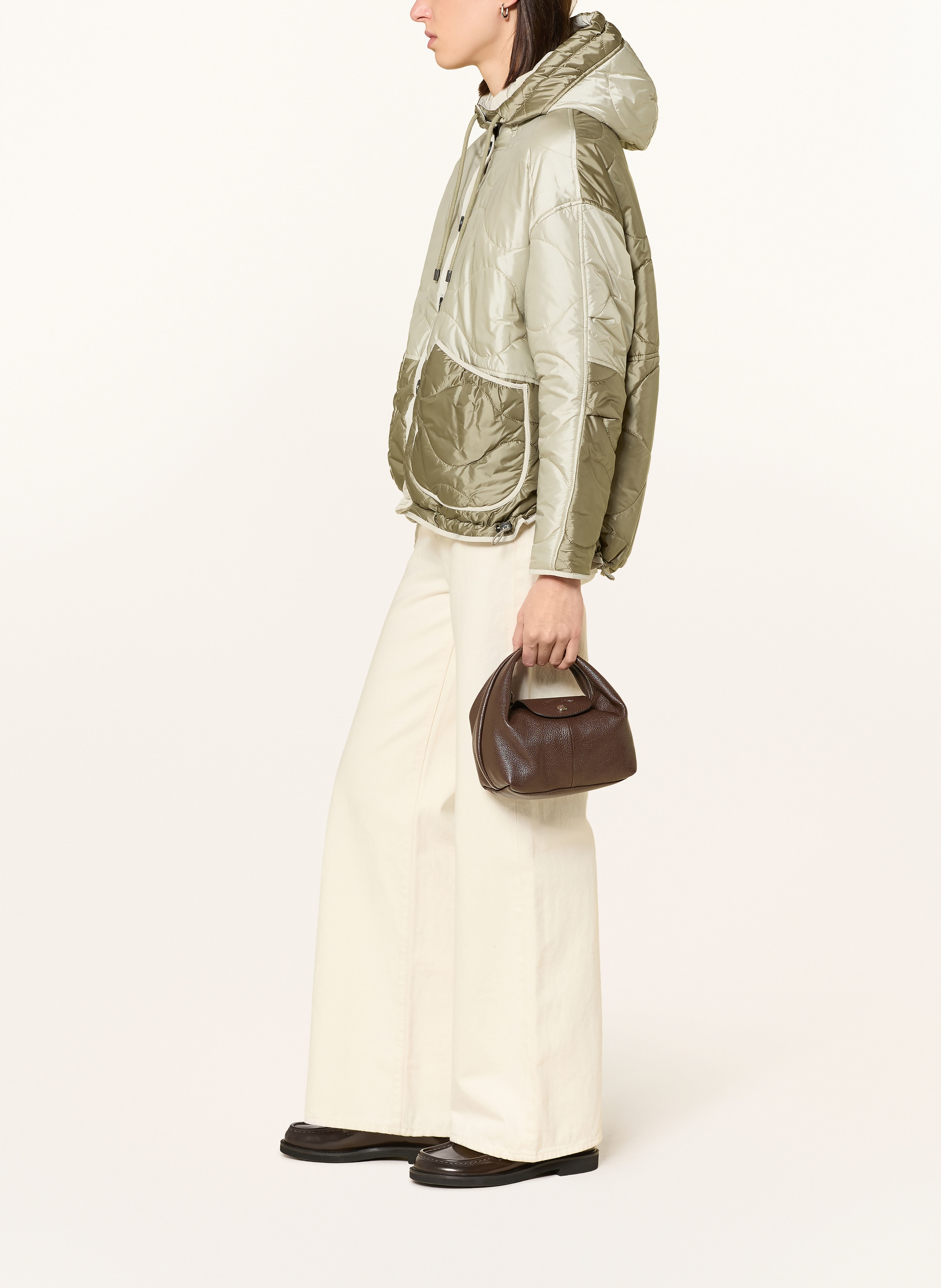 Thumbnail - Blonde No.8 Steppjacke Chaubier Zum Wenden beige