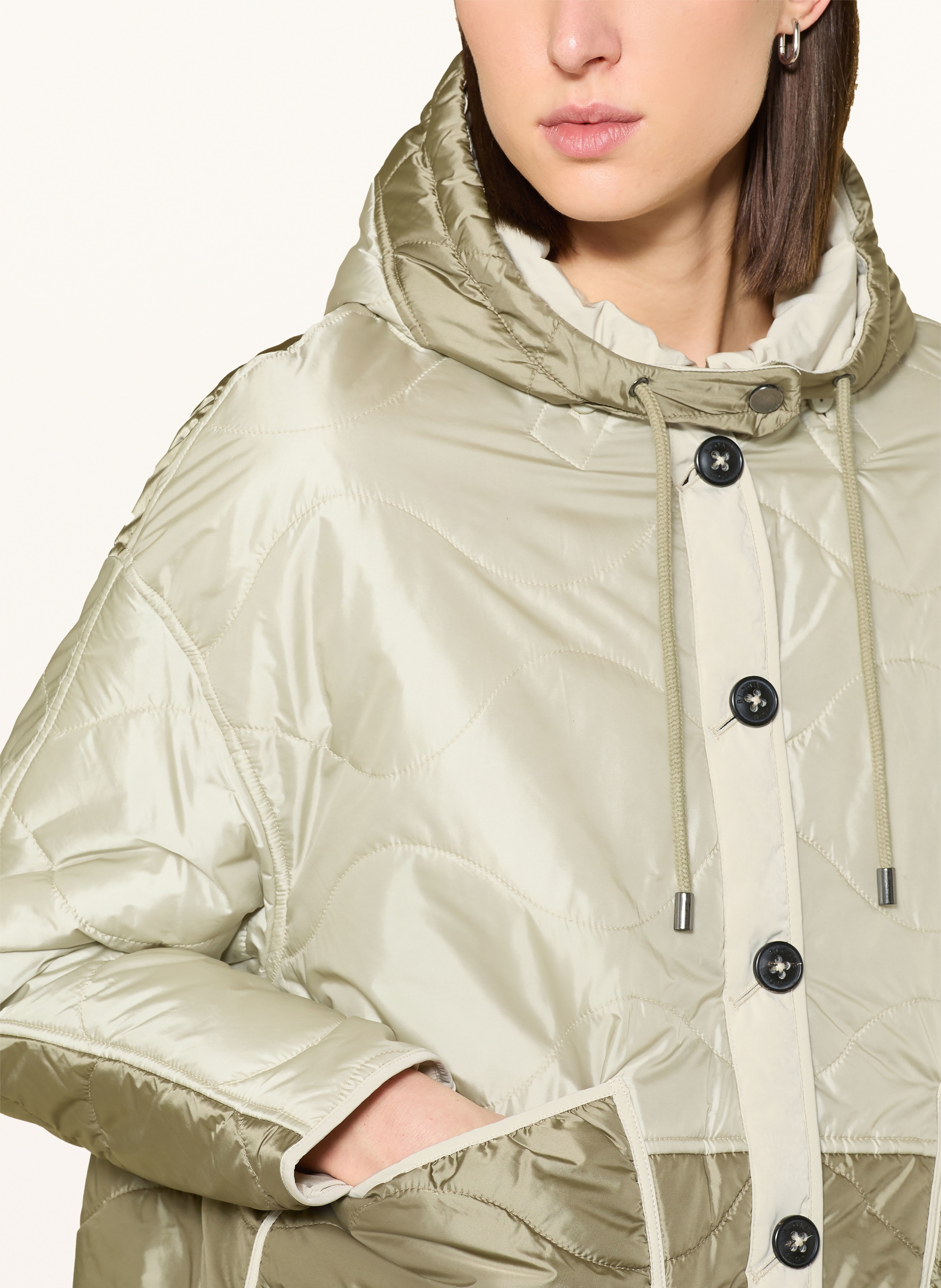 Thumbnail - Blonde No.8 Steppjacke Chaubier Zum Wenden beige