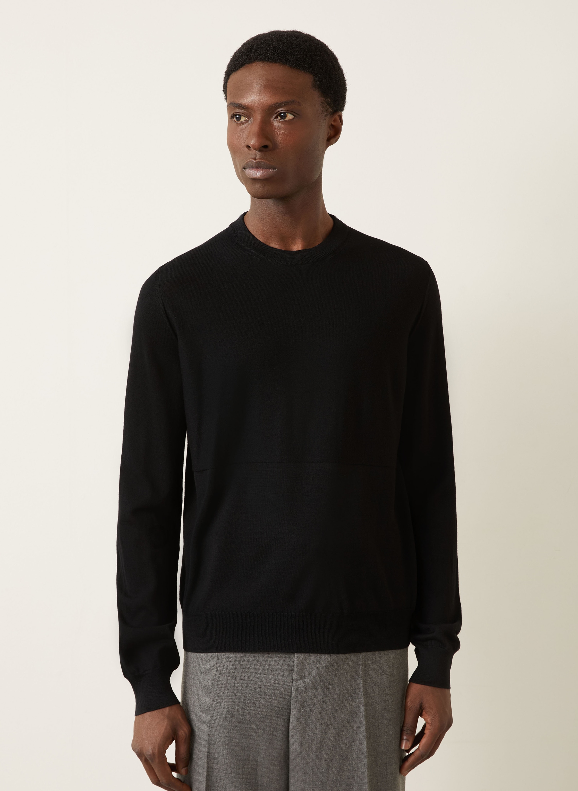 Thumbnail - Jil Sander Pullover Aus Merinowolle schwarz