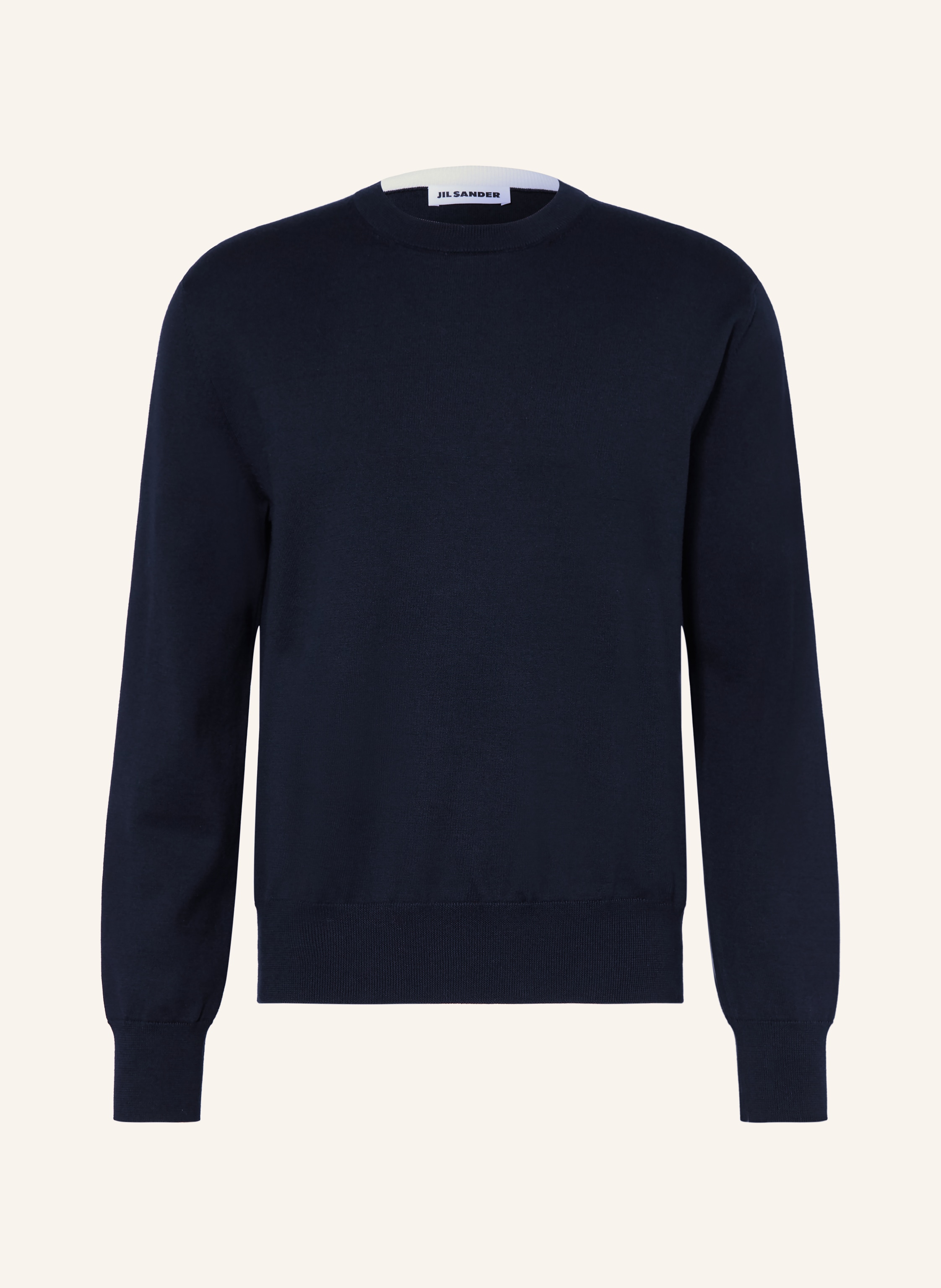 JIL SANDER sweater in dark blue / white