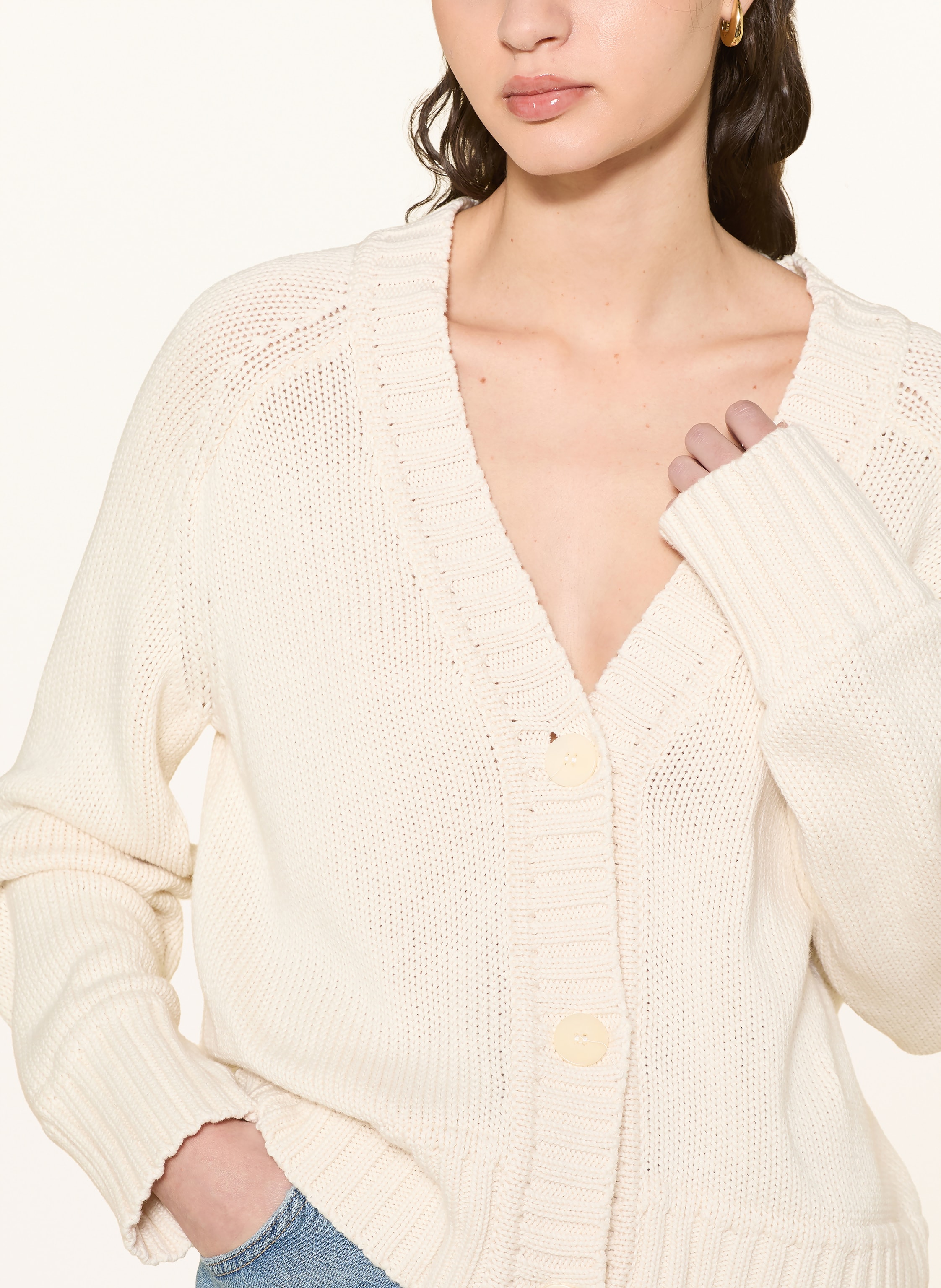 Thumbnail - Mos Mosh Strickjacke Mmrola weiss