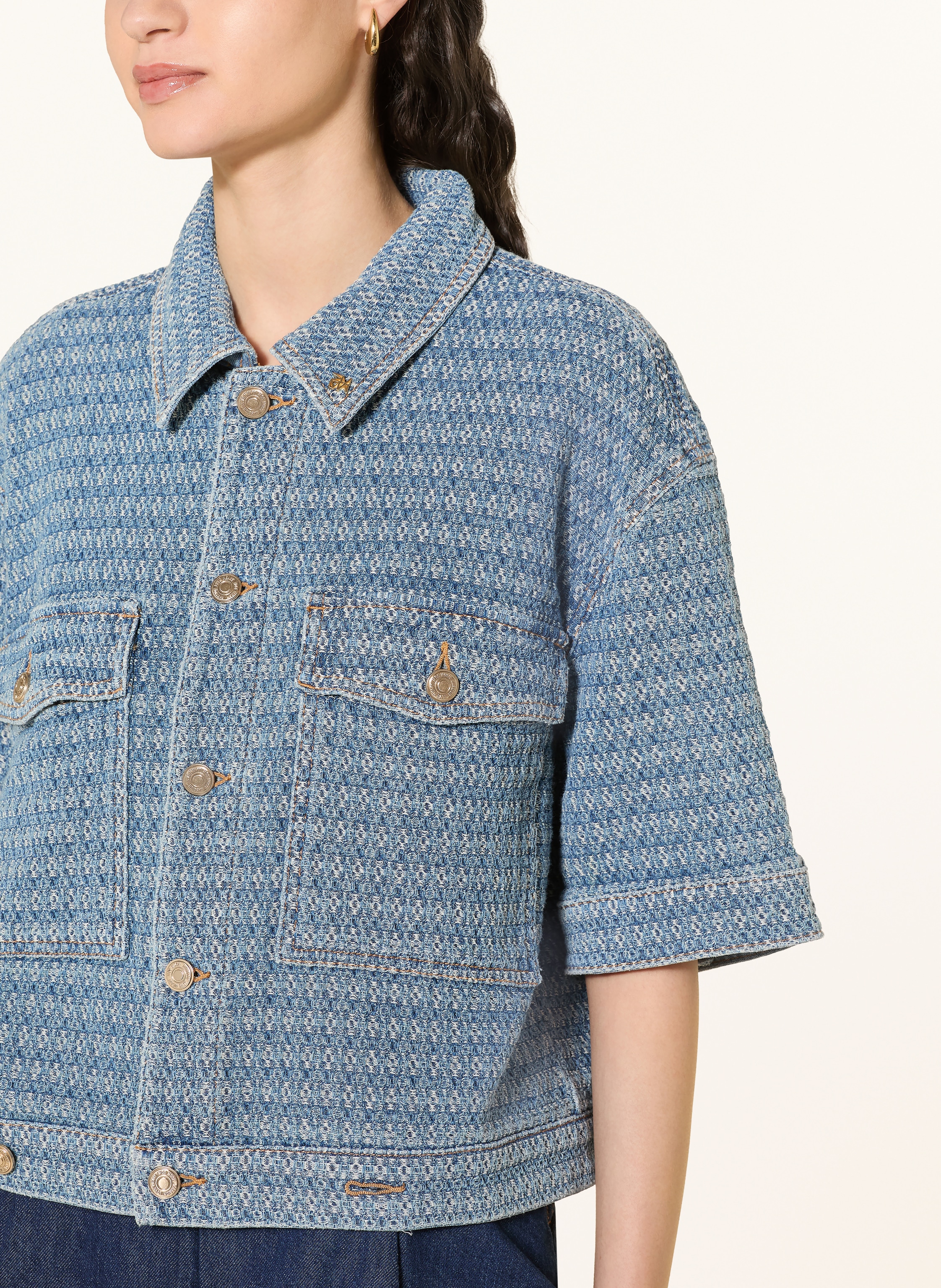 Thumbnail - Mos Mosh Kastenjacke Mmebba blau