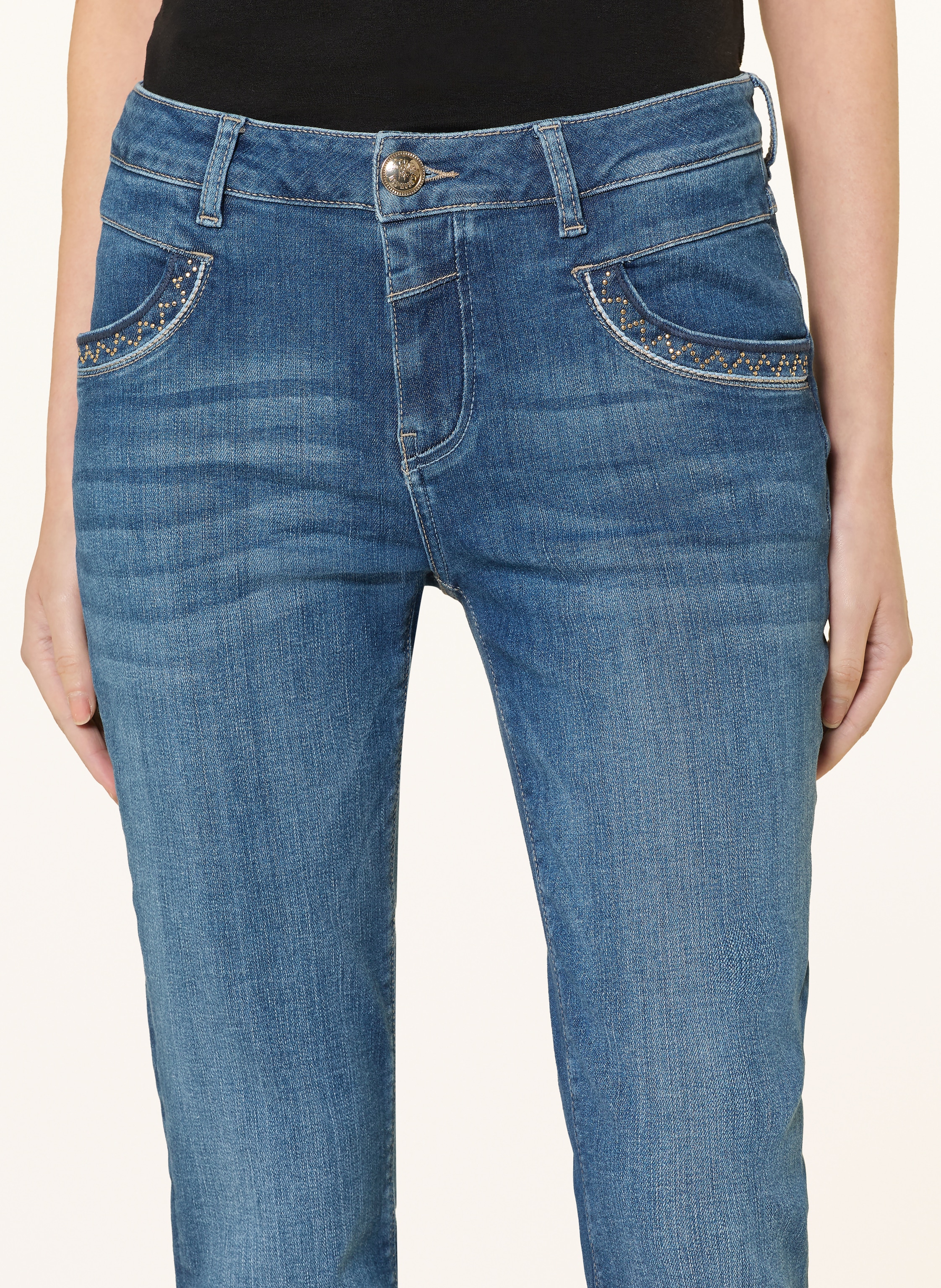 Thumbnail - Mos Mosh Jeans Mmnaomi Jenny Mit Glitzergarn blau