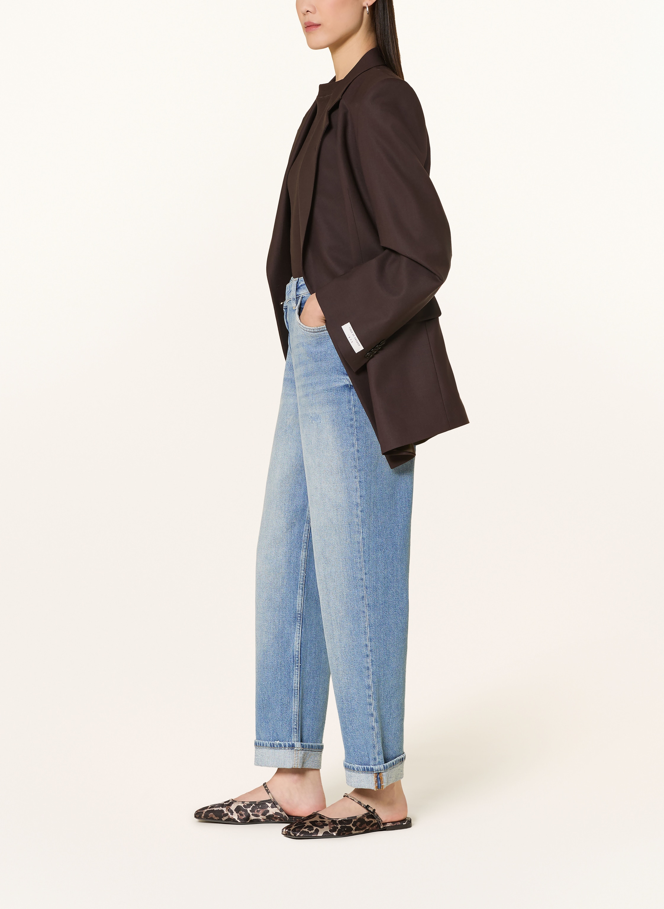 Thumbnail - Mos Mosh Straight Jeans Mmrachel Slanted blau