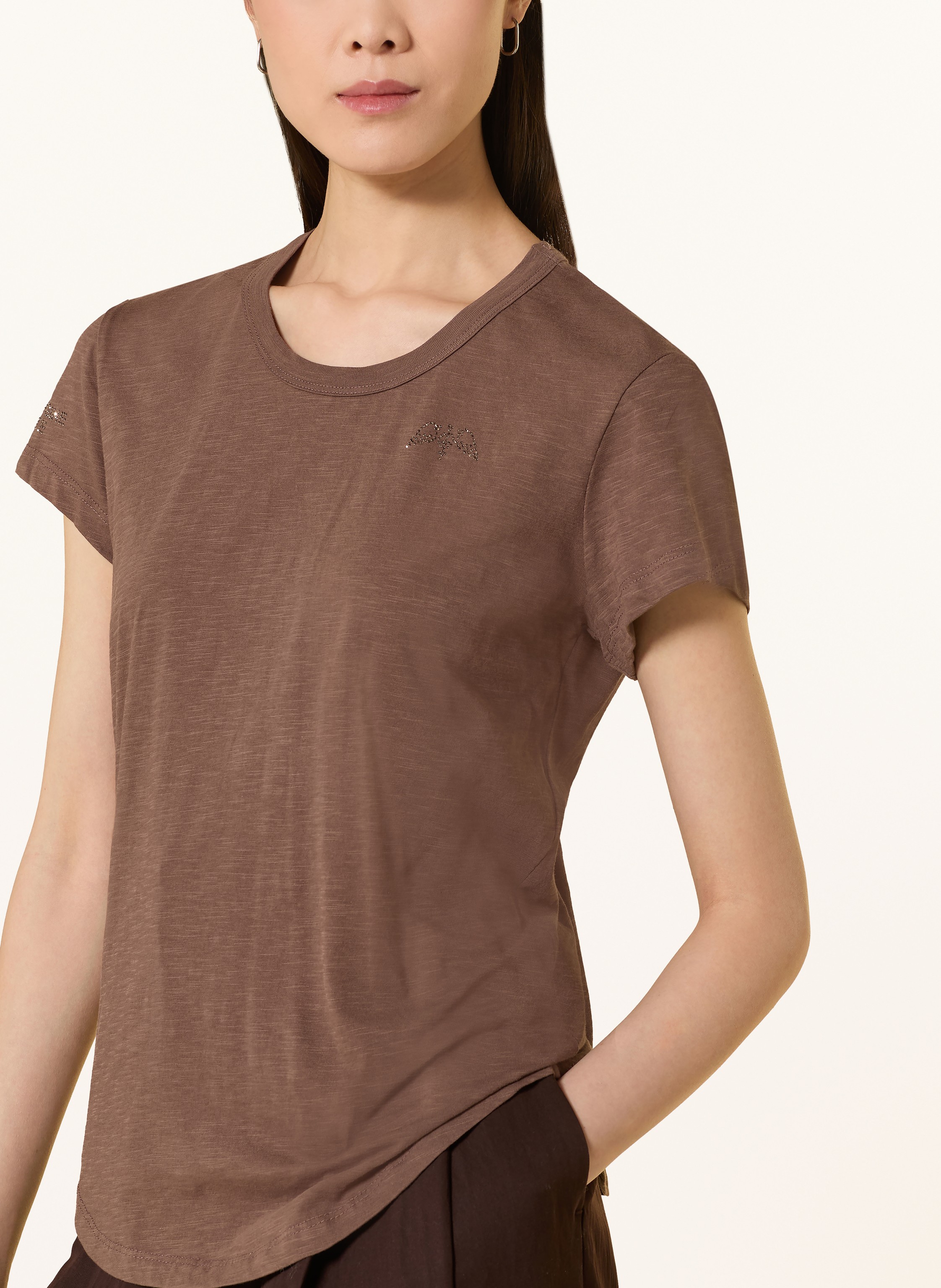 Thumbnail - Mos Mosh T-Shirt Mmsafina Mit Schmucksteinen braun