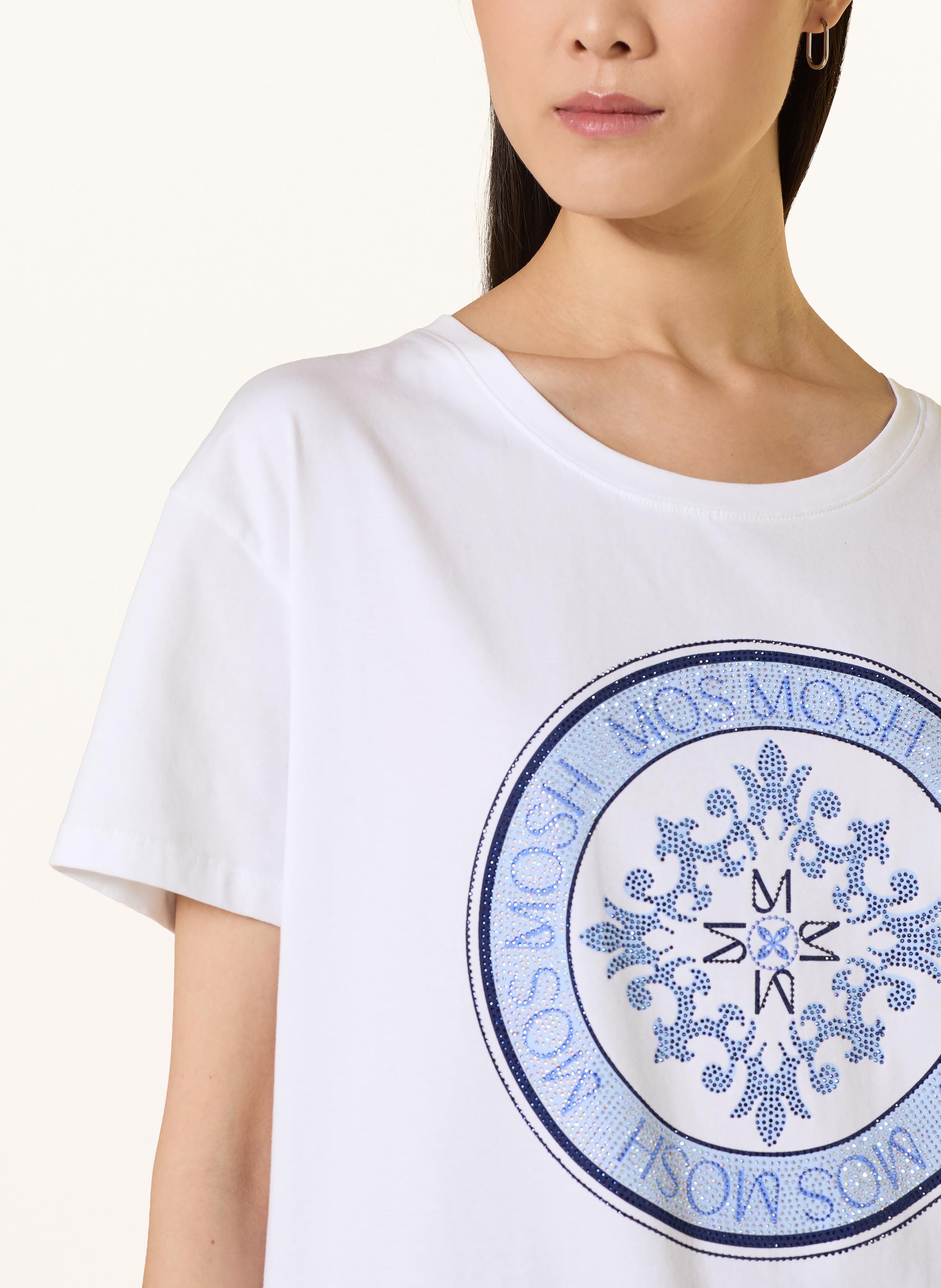 Thumbnail - Mos Mosh T-Shirt Mmjudd Mit Schmucksteinen weiss