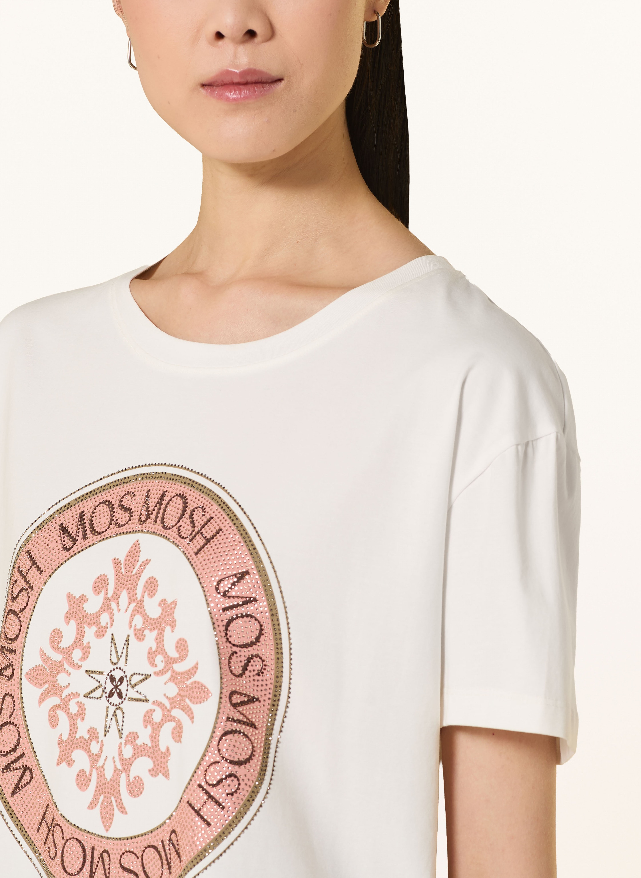 Thumbnail - Mos Mosh T-Shirt Mmjudd Mit Schmucksteinen weiss