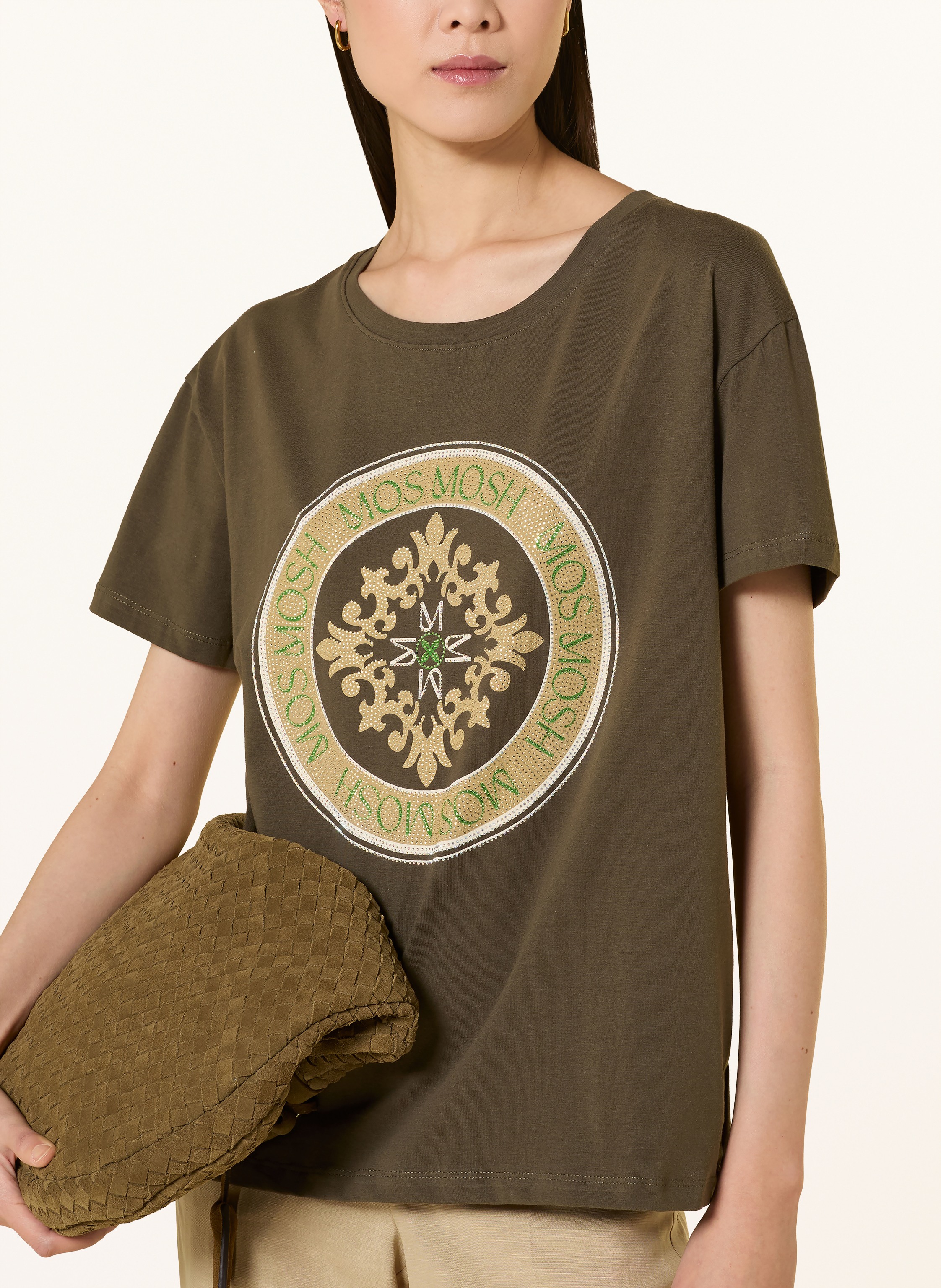 Thumbnail - Mos Mosh T-Shirt Mmjudd Mit Schmucksteinen gruen