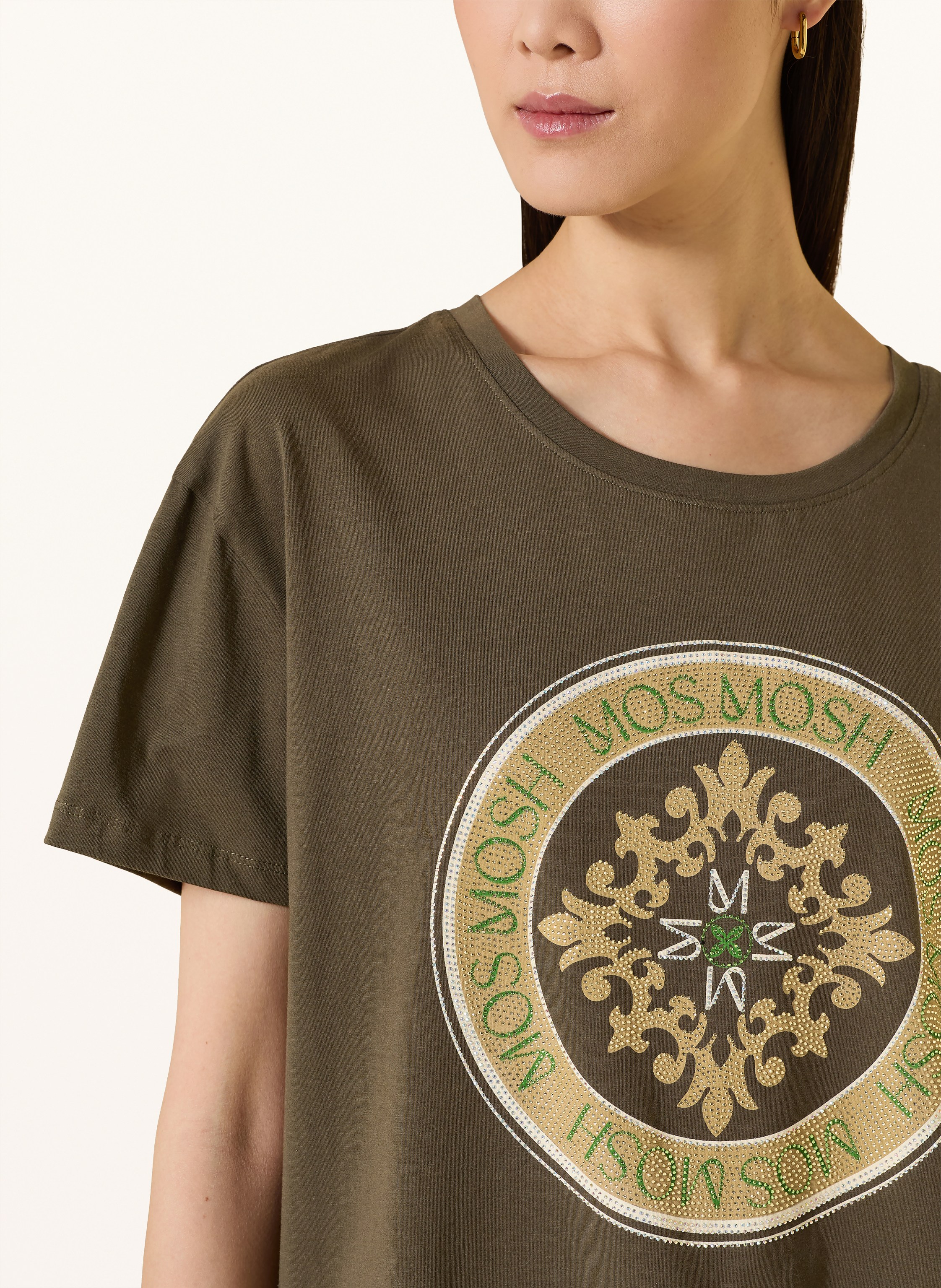 Thumbnail - Mos Mosh T-Shirt Mmjudd Mit Schmucksteinen gruen