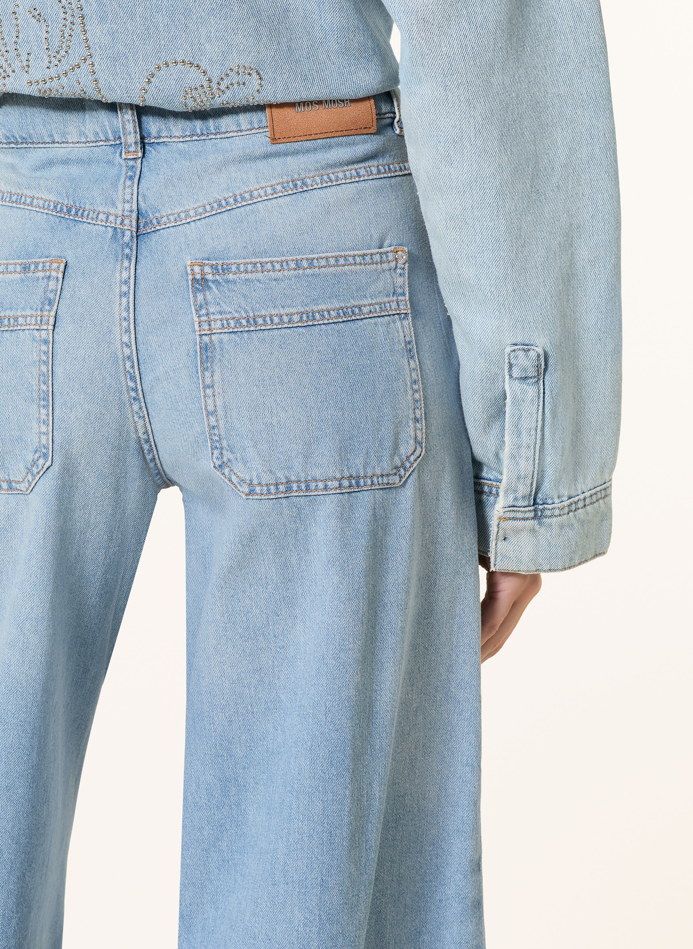 Thumbnail - Mos Mosh Wide Leg Jeans Mmnorlan Esma blau