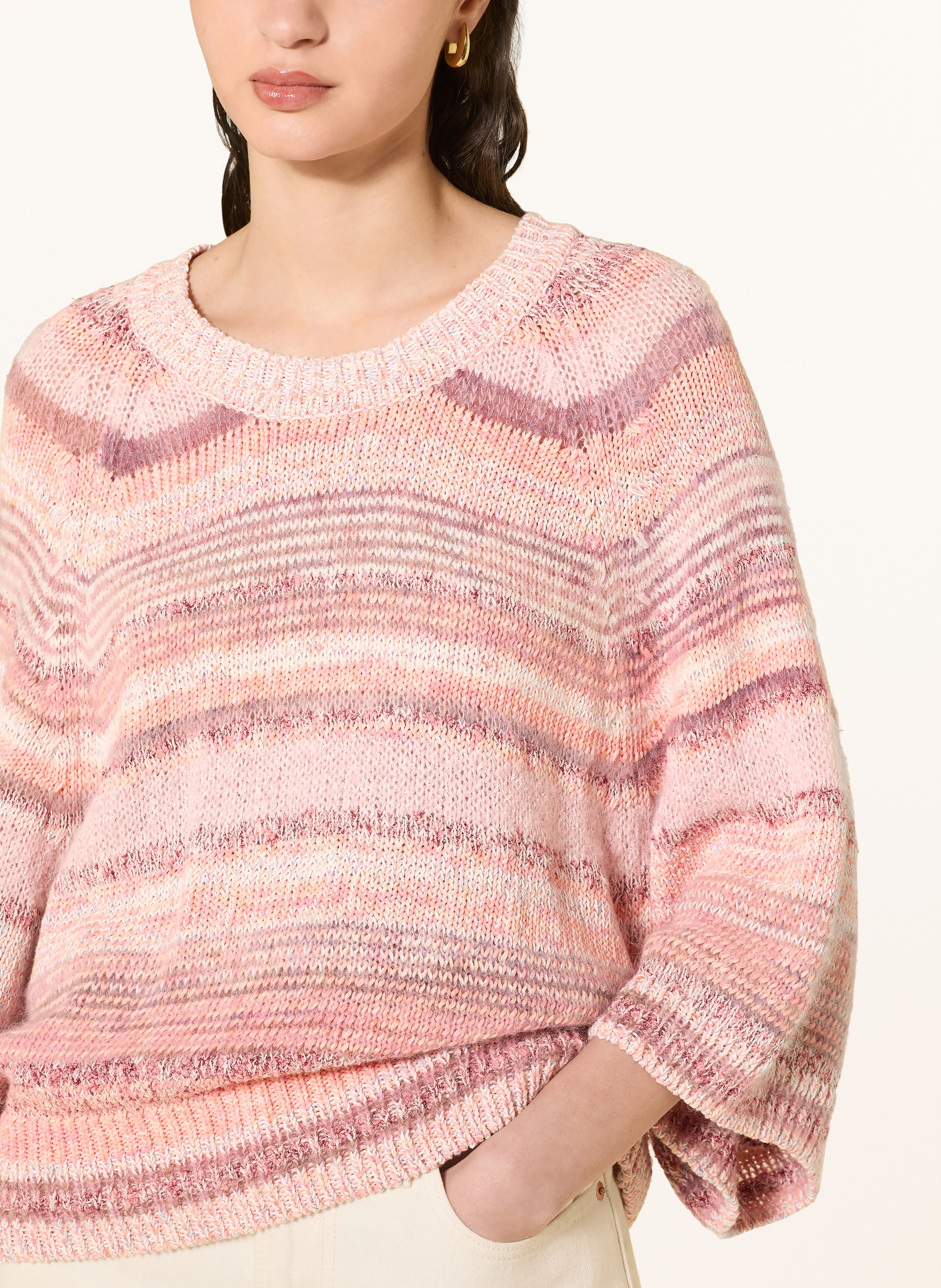 Thumbnail - Mos Mosh Pullover Mmedele Mit 3/4-Arm rosa