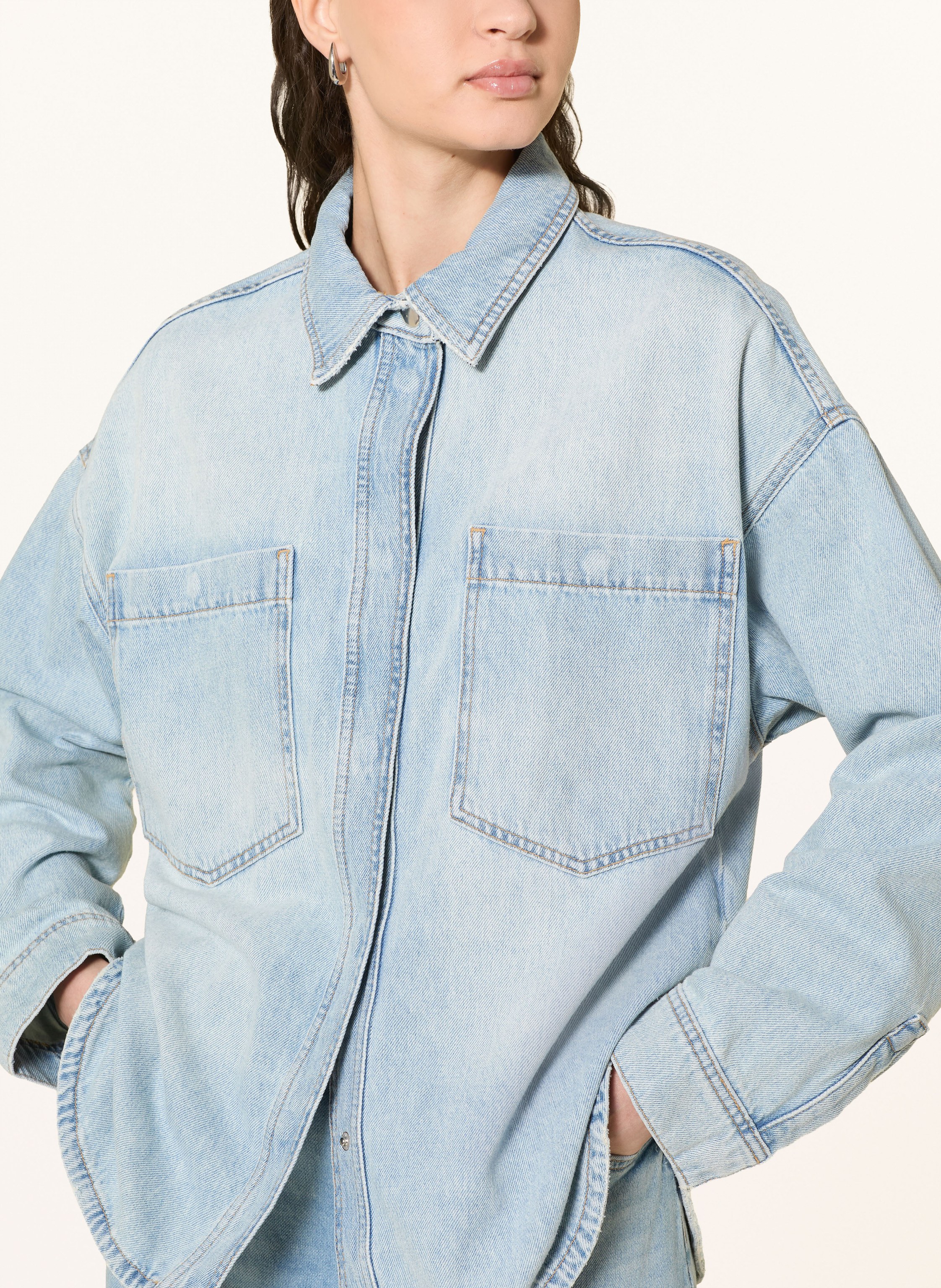 Thumbnail - Mos Mosh Jeansbluse Mmemm blau