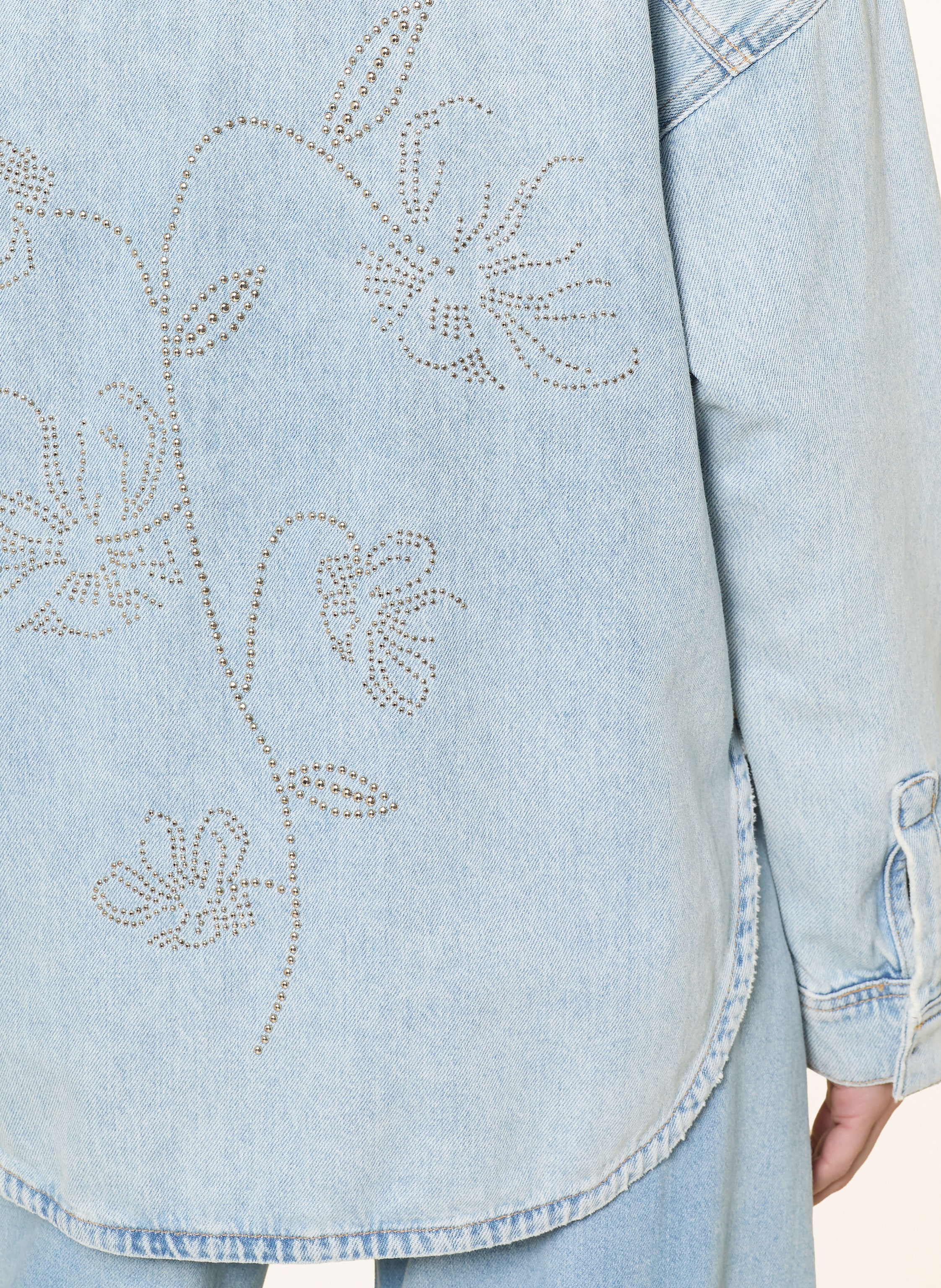 Thumbnail - Mos Mosh Jeansbluse Mmemm blau