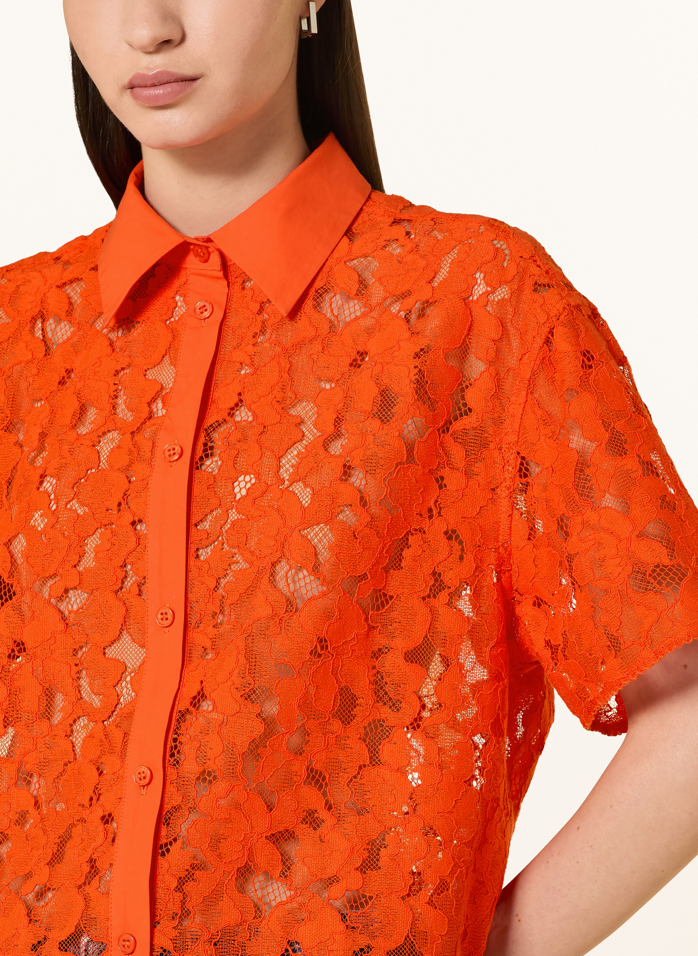 Thumbnail - Mos Mosh Hemdbluse Mmlia Aus Spitze orange