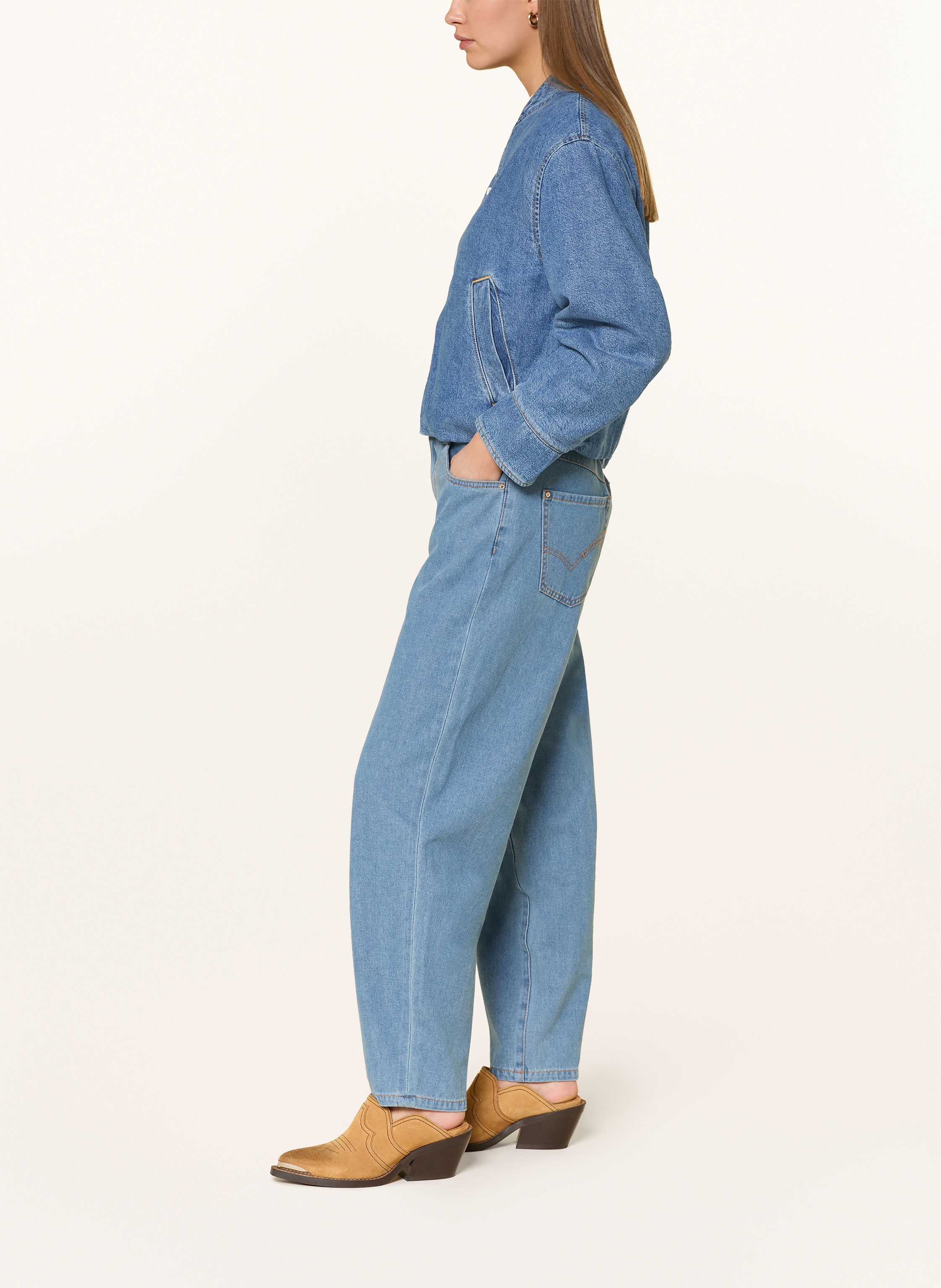 Thumbnail - Mos Mosh Barrel Jeans Mmhellen blau