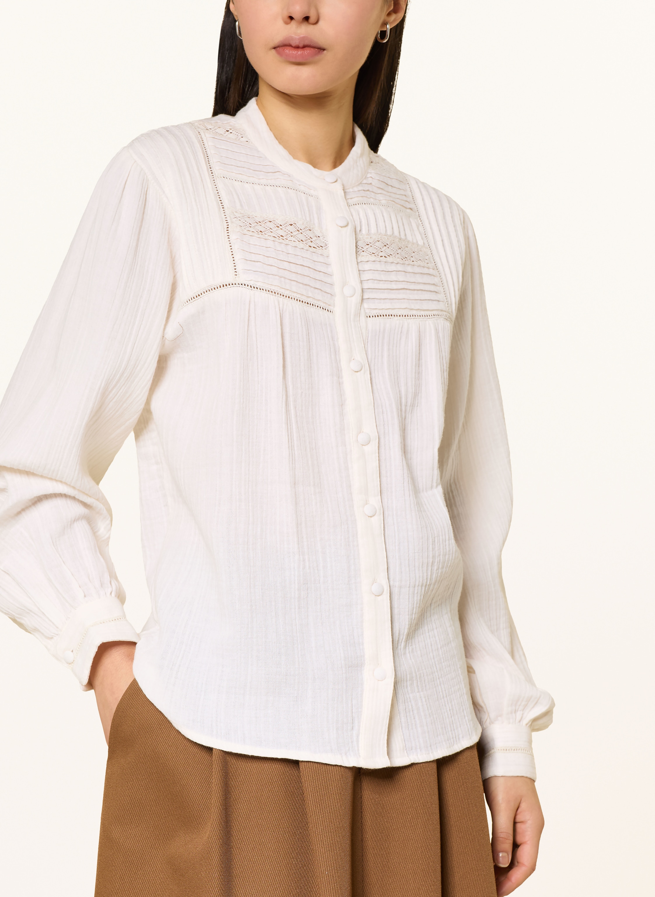 Thumbnail - Heyanno Musselinbluse Mmhstory weiss