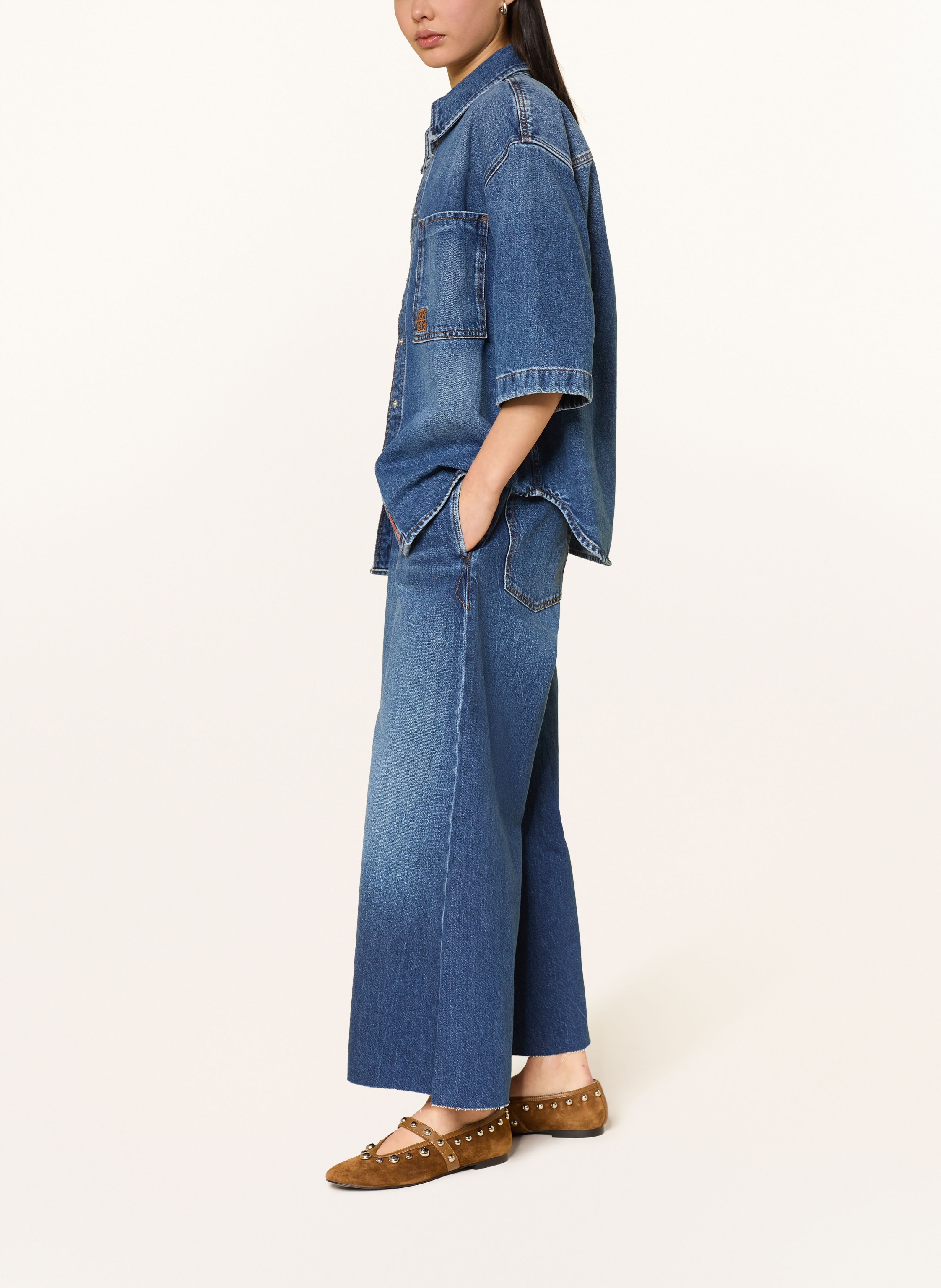 Thumbnail - Heyanno Jeans-Culotte Mmhdiscover blau