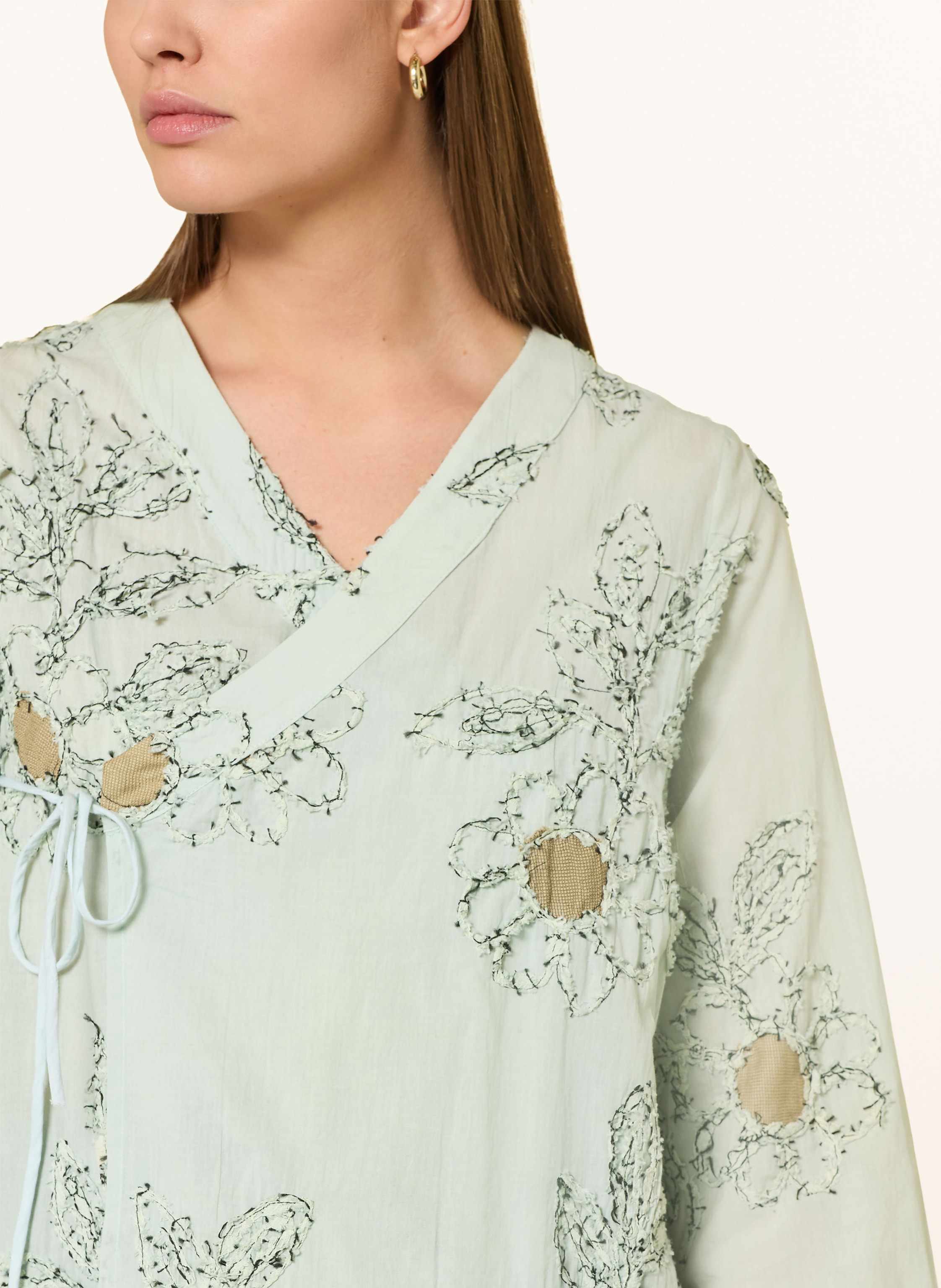 Thumbnail - Heyanno Wickelbluse Mmhcharming blau