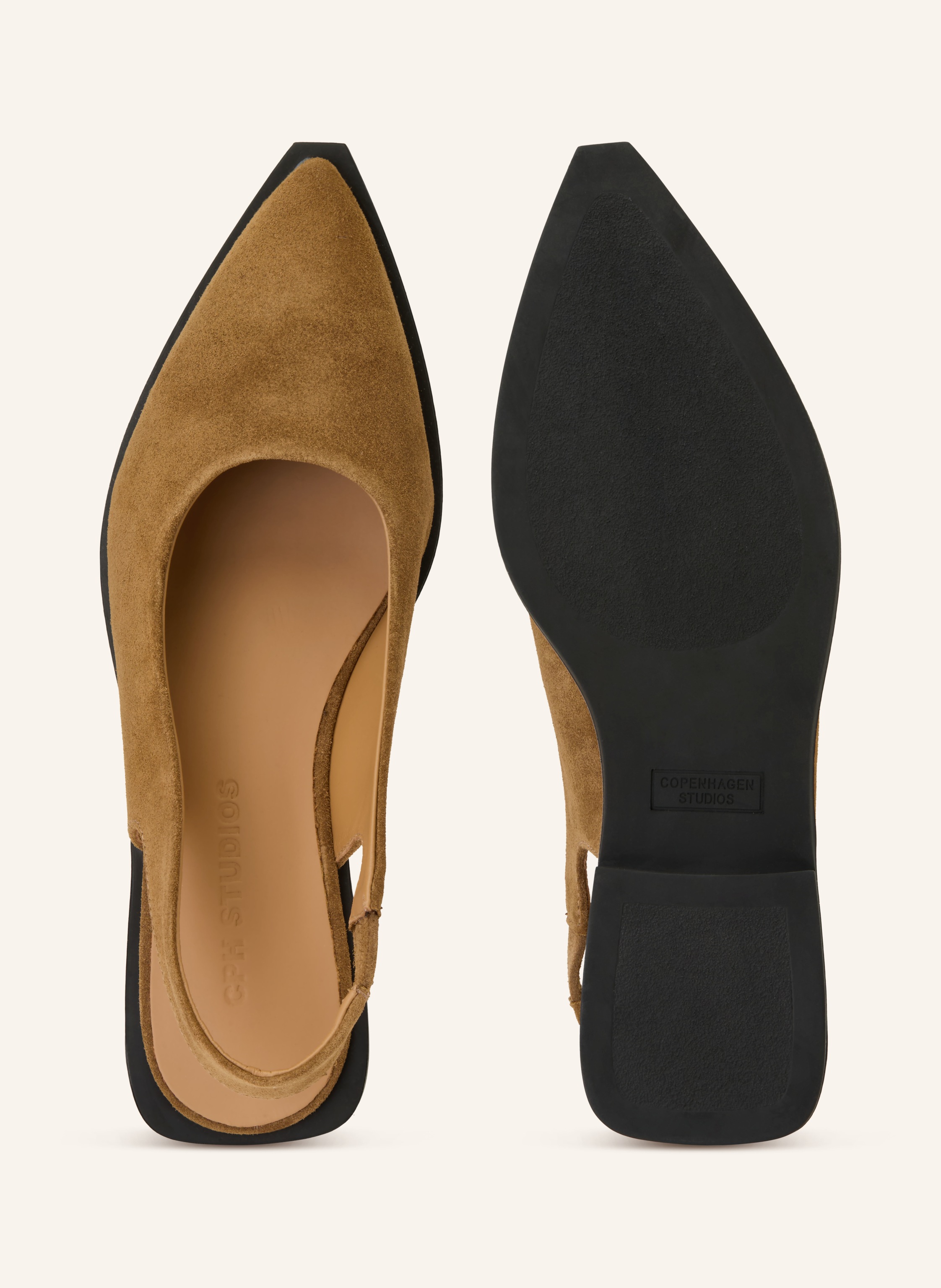 Thumbnail - Copenhagen Studios Slingballerinas cph416 braun